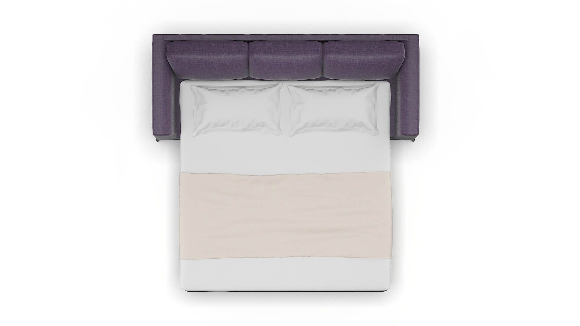 Toronto Tess Blackberry Sofa Sleeper Espresso legs 3