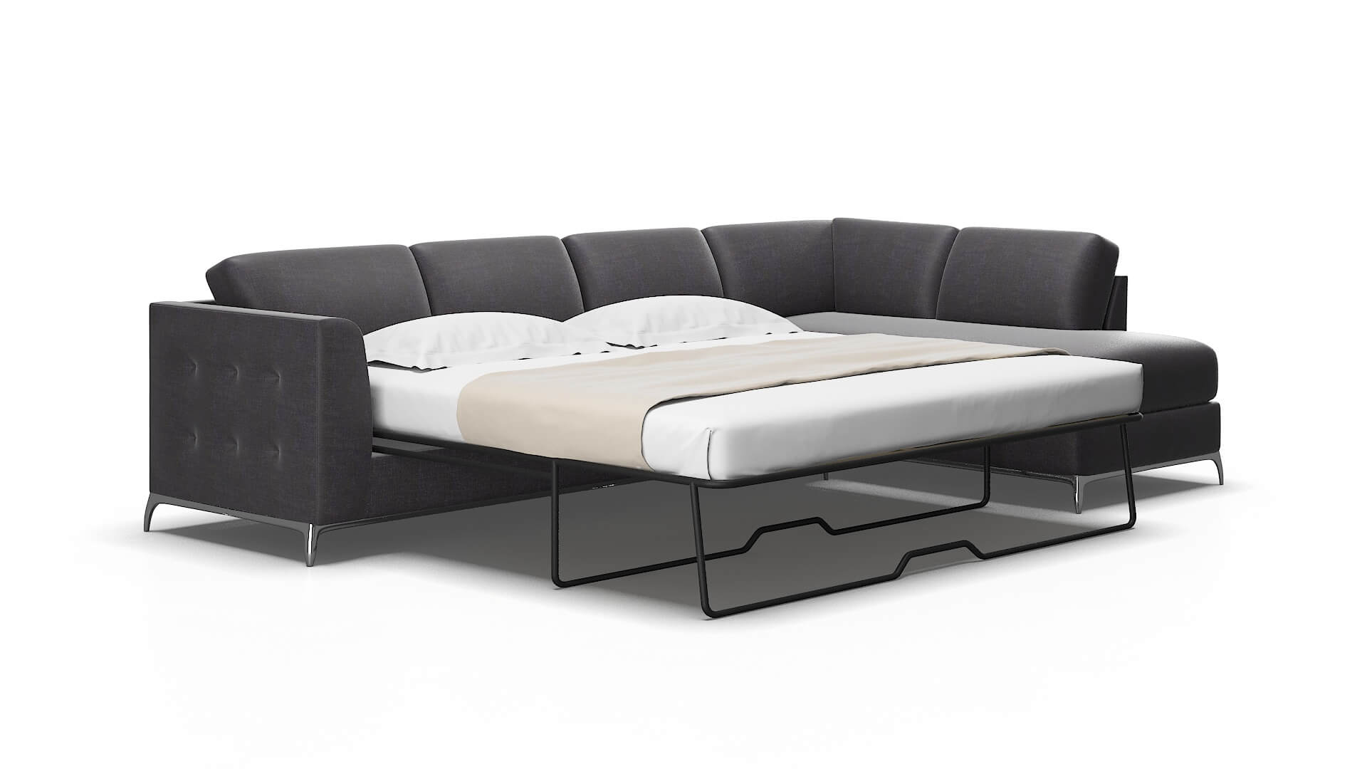 Toronto Venus Onyx Panel Sleeper Espresso legs 2