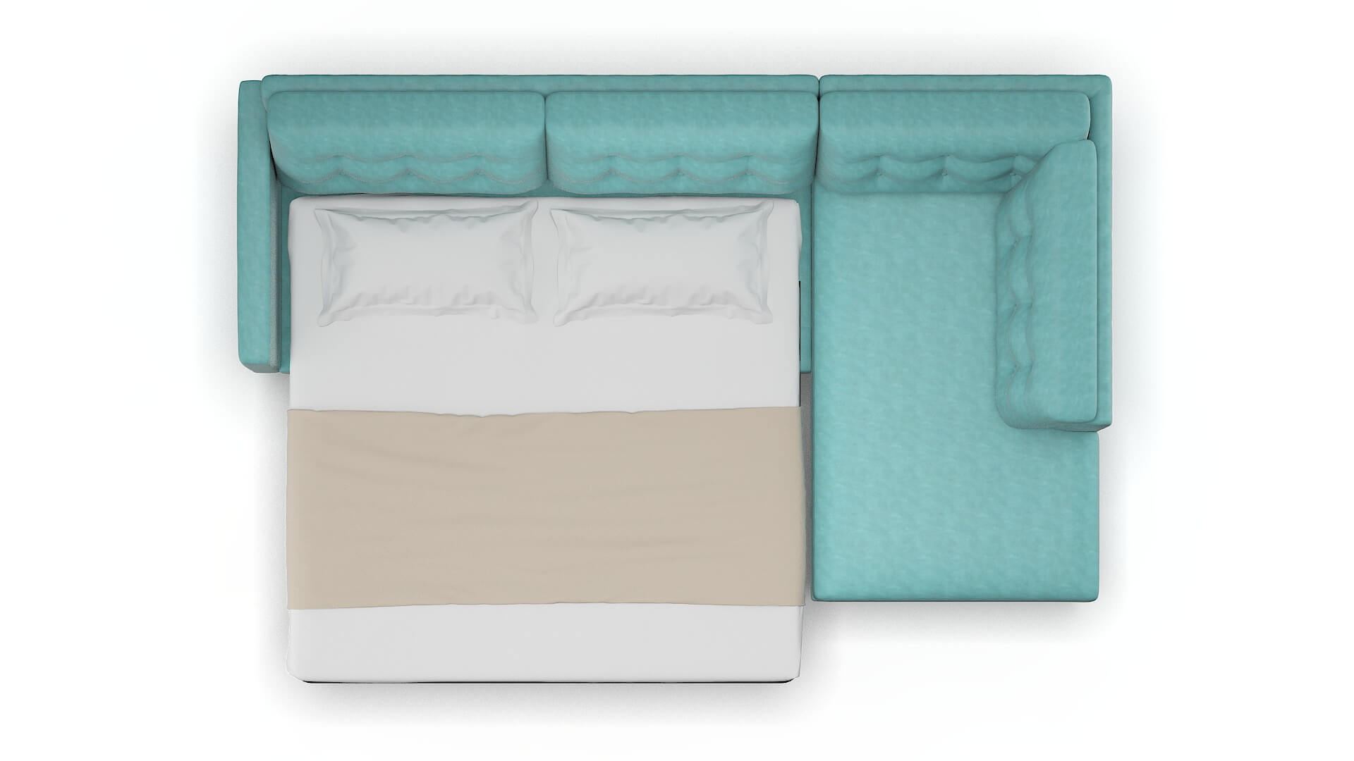 Turin Avalon_hp Aqua Panel Sleeper Espresso legs 3