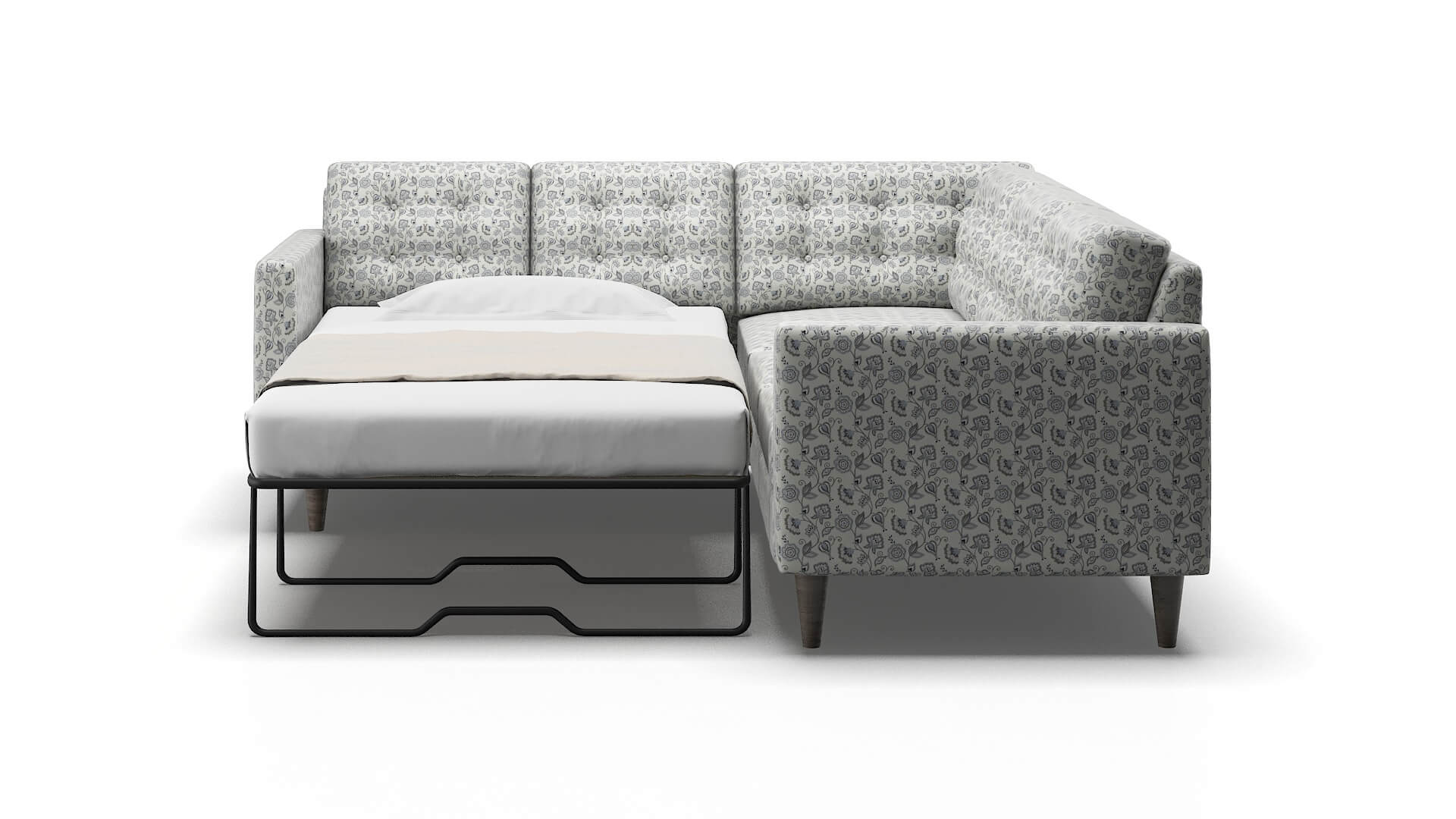 Turin Avignon Sky Sectional Sleeper Espresso legs 1