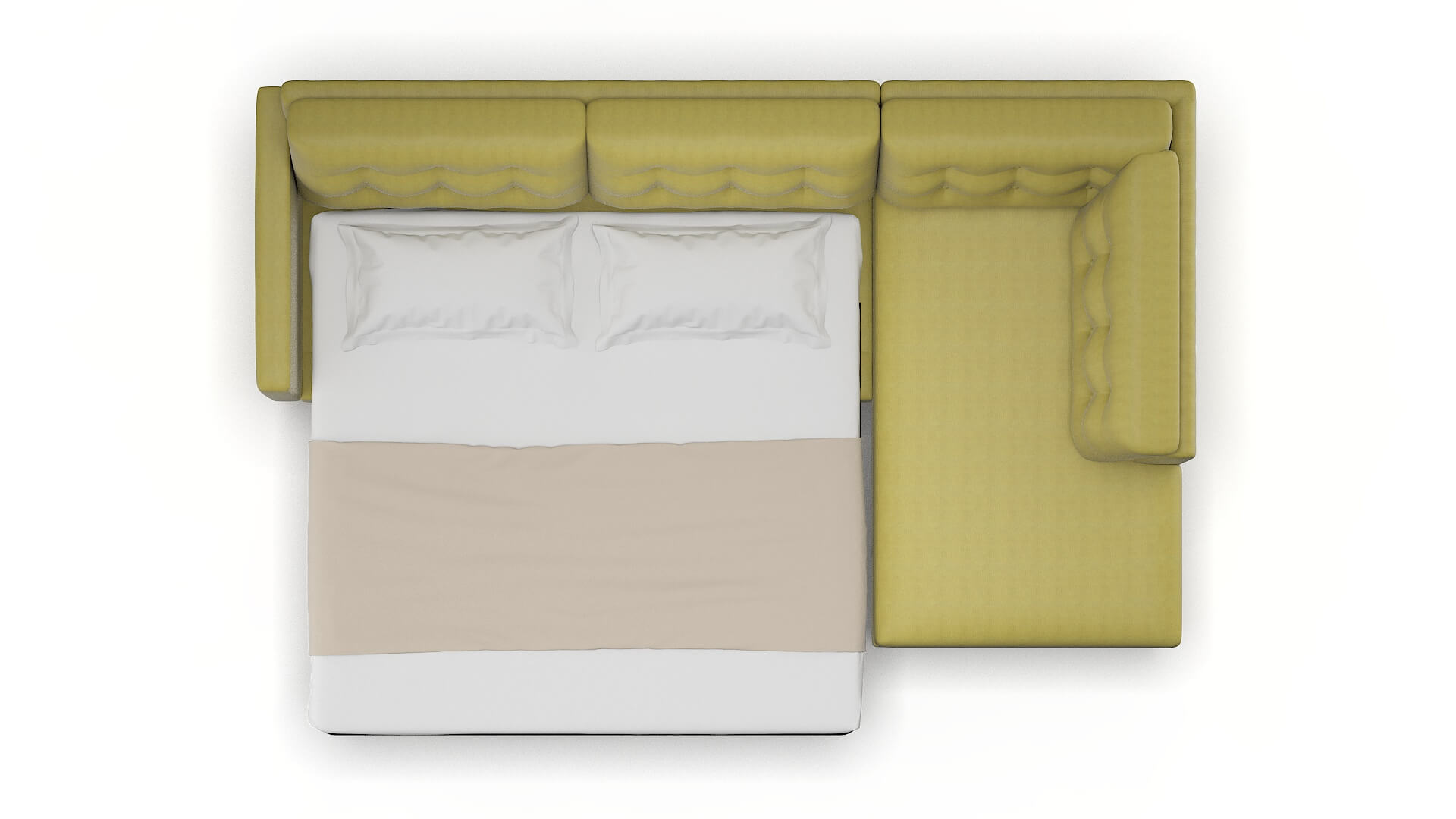 Turin Bella Apple Panel Sleeper Espresso legs 3