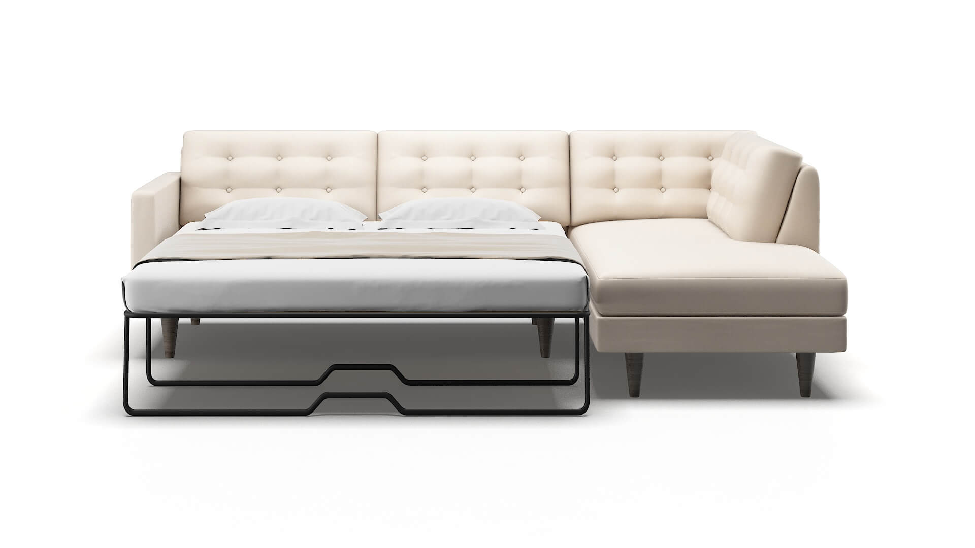 Turin Bella Buckwheat Panel Sleeper Espresso legs 1