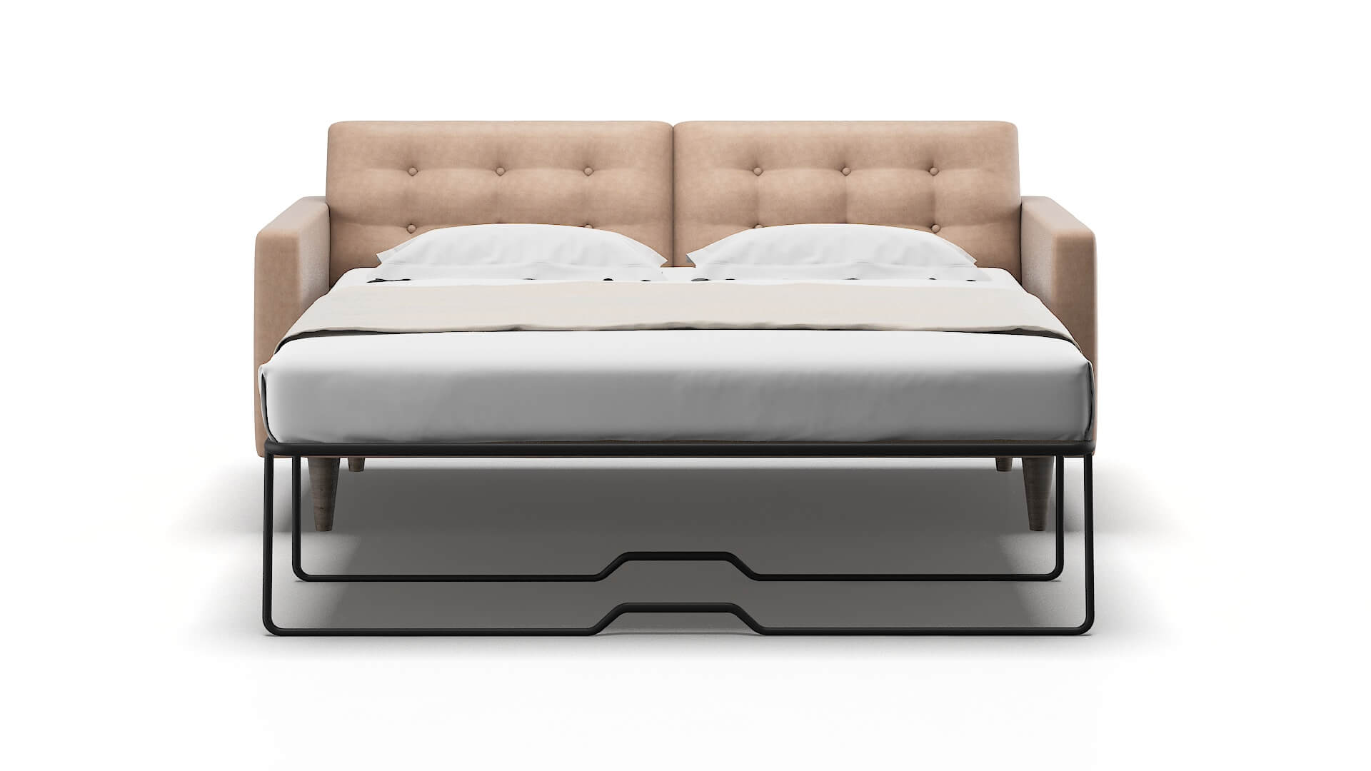 Turin Bella Cocoa Sofa Sleeper Espresso legs 1