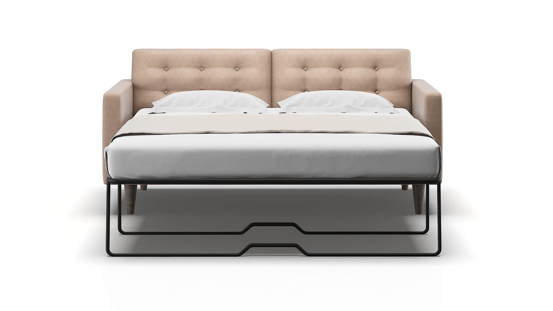 Turin Bella Pewter Sofa Sleeper Espresso legs 1