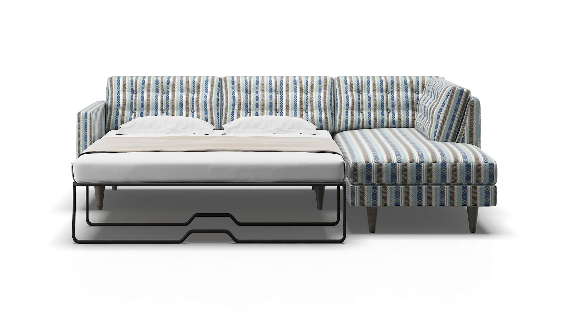 Turin Bodhi Indigo Panel Sleeper Espresso legs 1