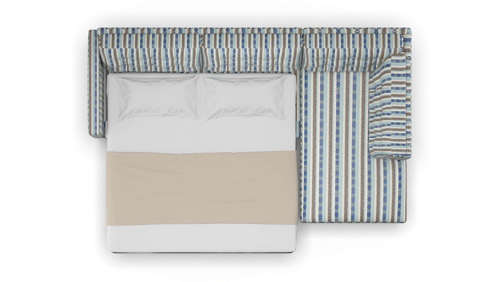 Turin Bodhi Indigo Panel Sleeper Espresso legs 3