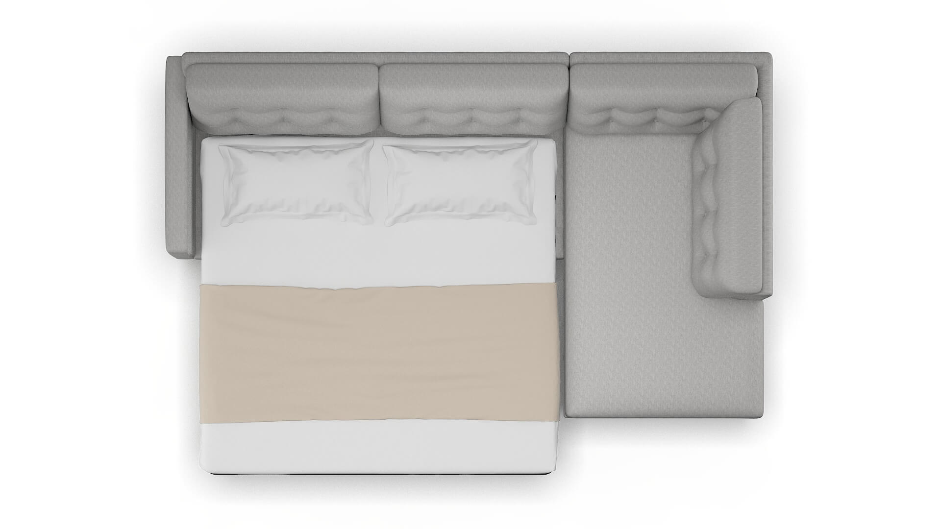 Turin Bungalow Graphite Panel Sleeper Espresso legs 3