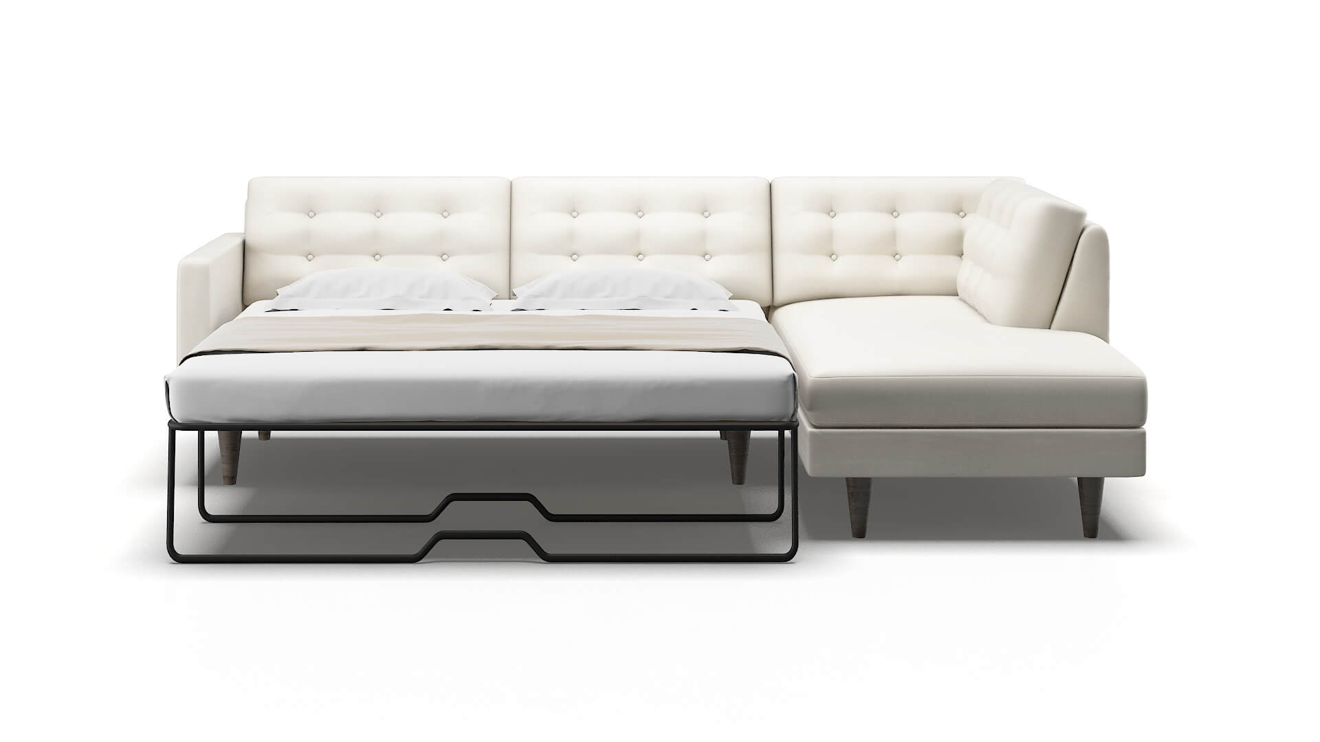 Turin Chance Bone Panel Sleeper Espresso legs 1