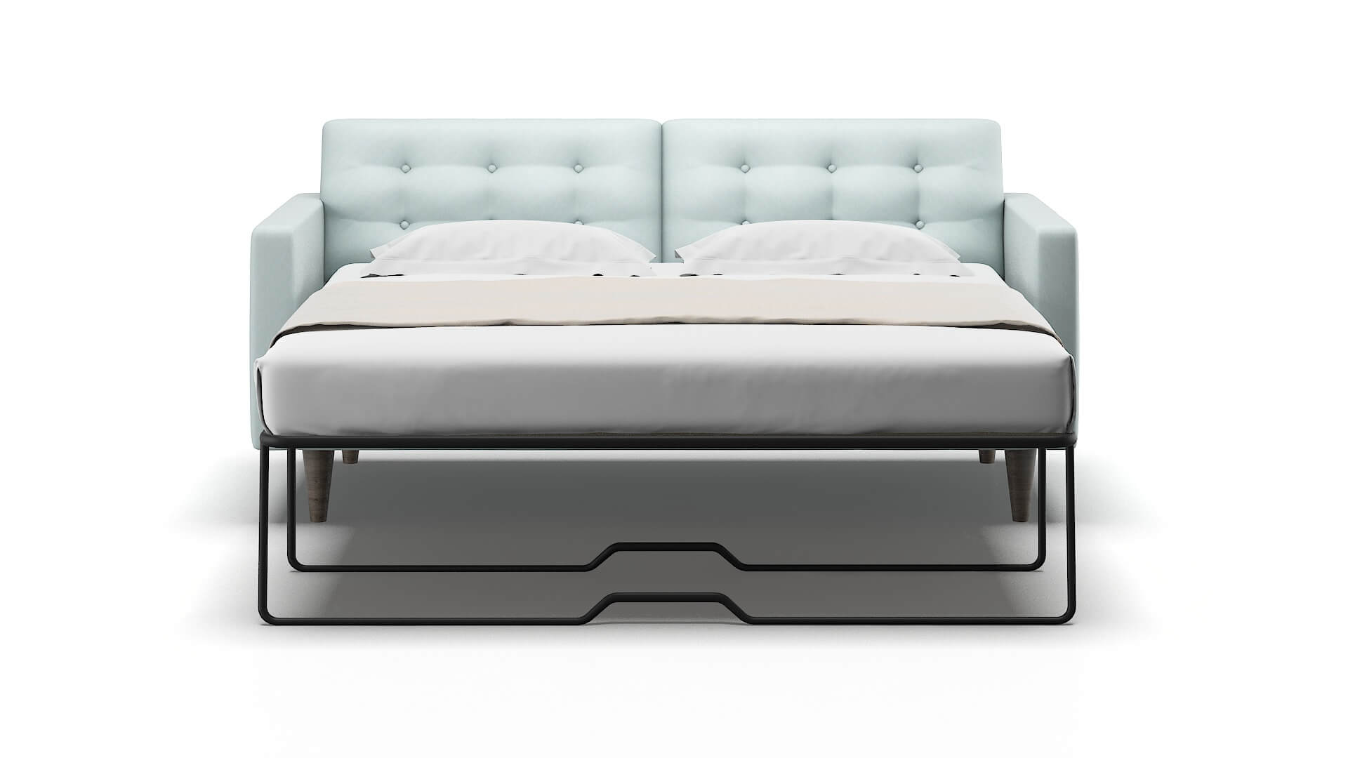 Turin Clyde Cornflower Sofa Sleeper Espresso legs 1