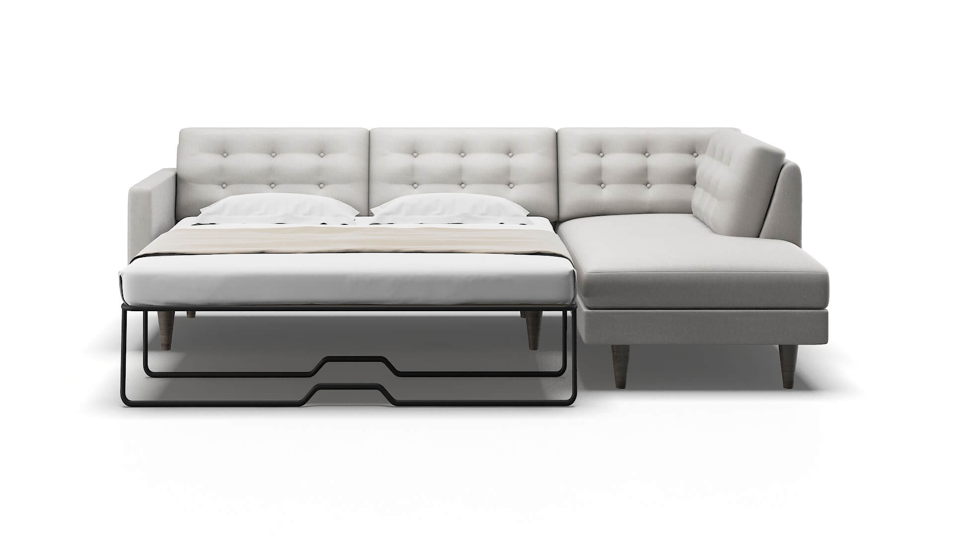 Turin Cosmo Silver Panel Sleeper Espresso legs 1