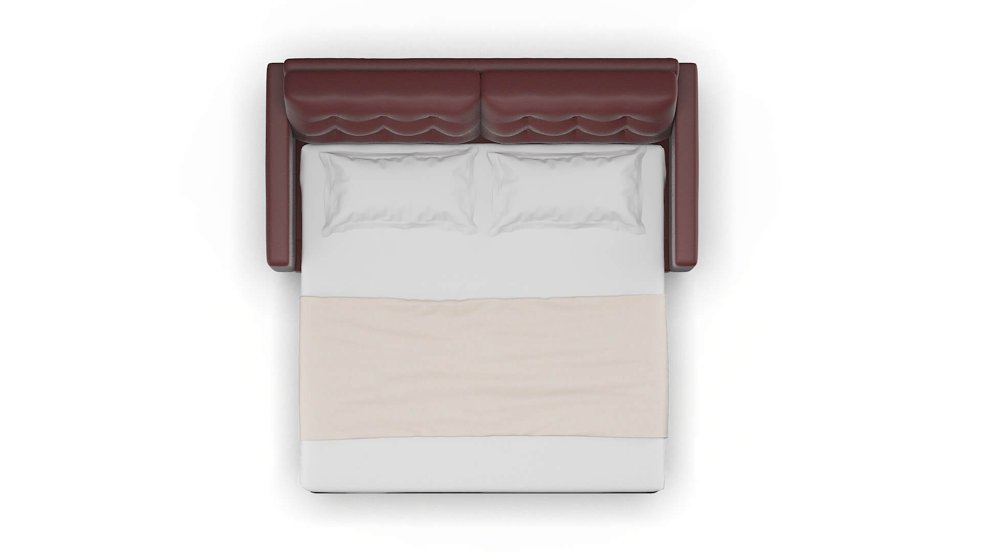 Turin Derby Berry Sofa Sleeper Espresso legs 3