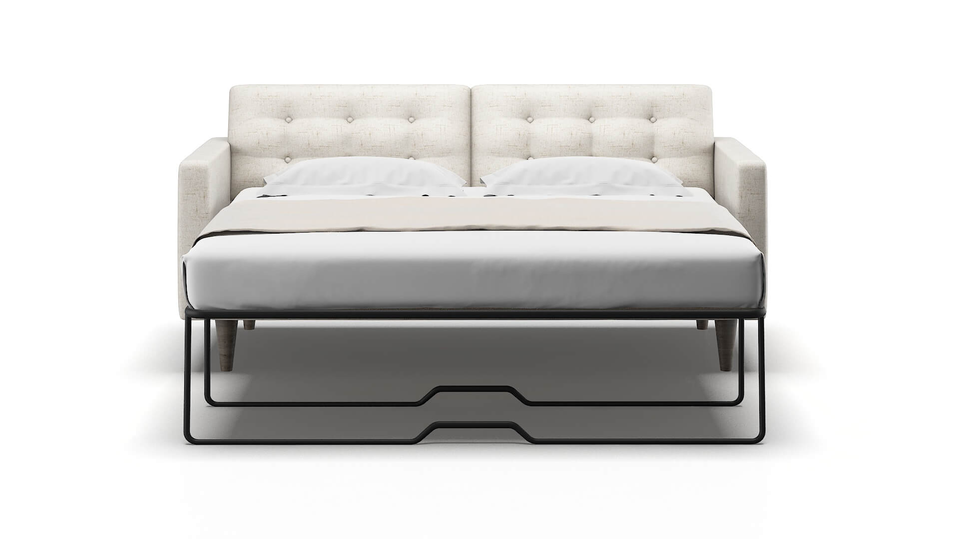 Turin Derby Taupe Sofa Sleeper Espresso legs 1