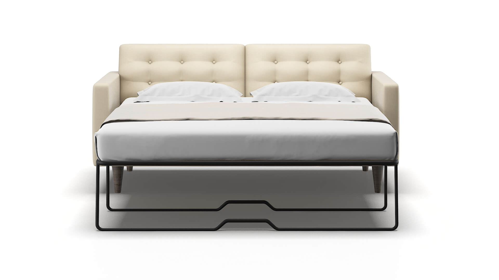 Turin Dream_d Almond Sofa Sleeper Espresso legs 1