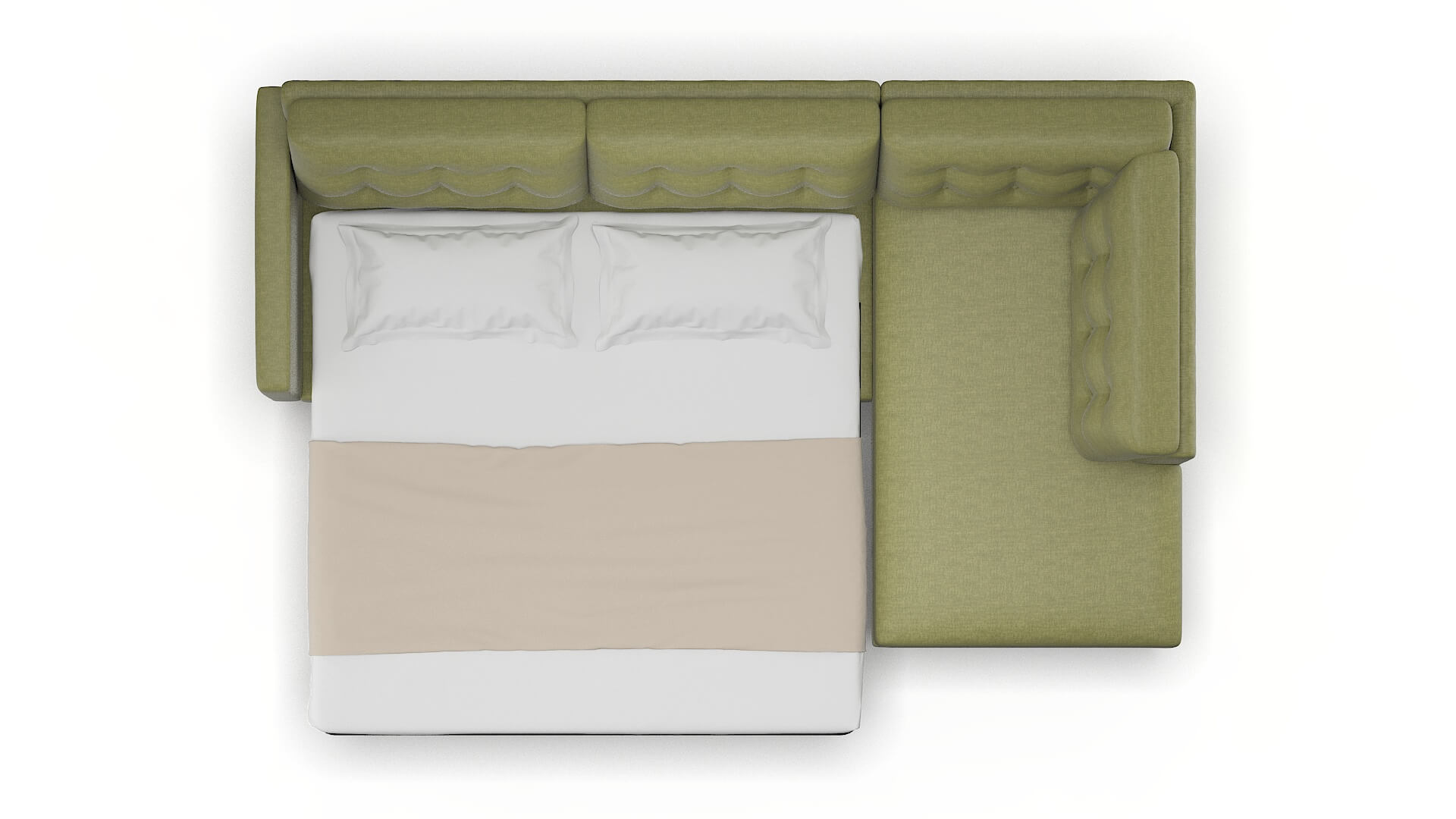 Turin Durham Lime Panel Sleeper Espresso legs 3