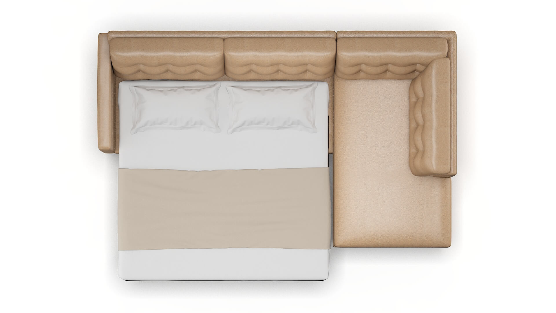 Turin Ford Dune Panel Sleeper Espresso legs 3