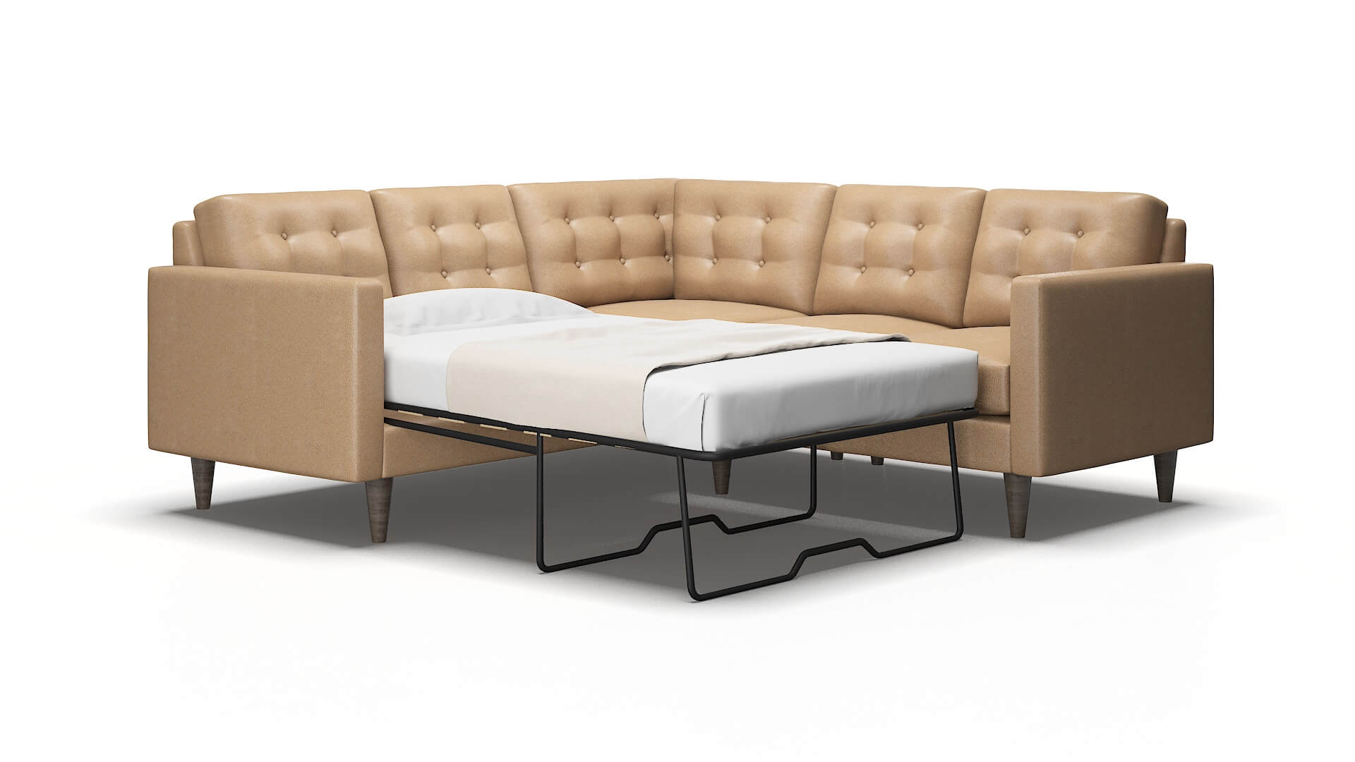 Turin Ford dune Sectional sleeper Espresso Legs  2