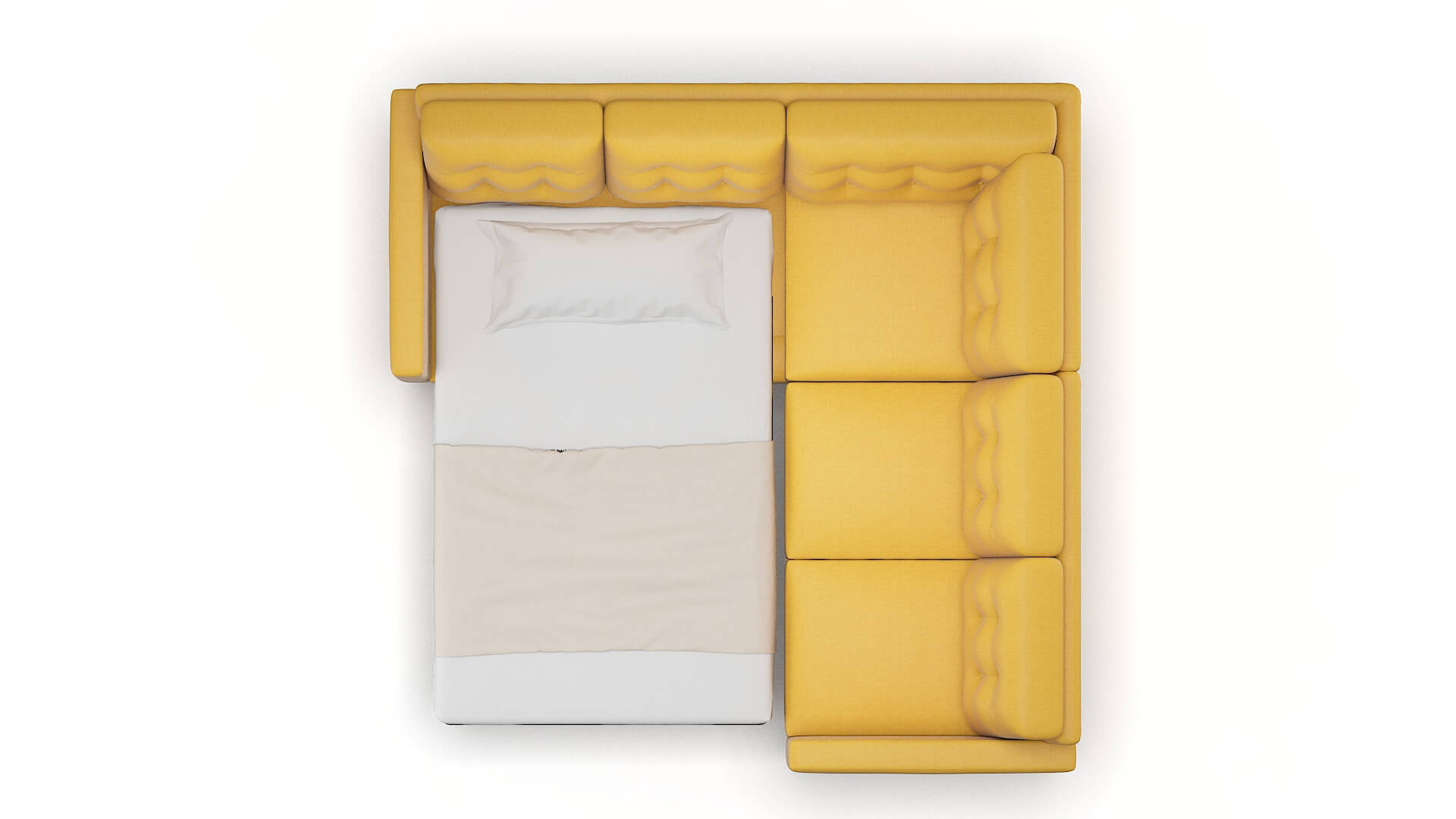 Turin Hepburn Chai_tea Sectional Sleeper Espresso legs 3