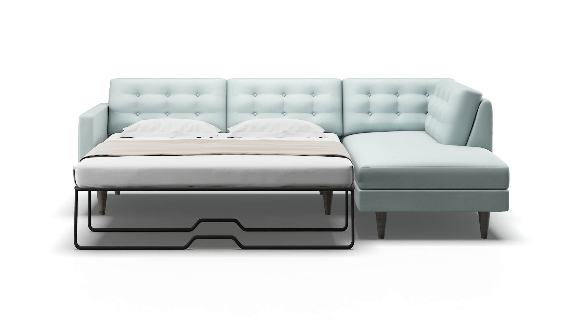 Turin Hepburn Peridot Panel Sleeper Espresso legs 1