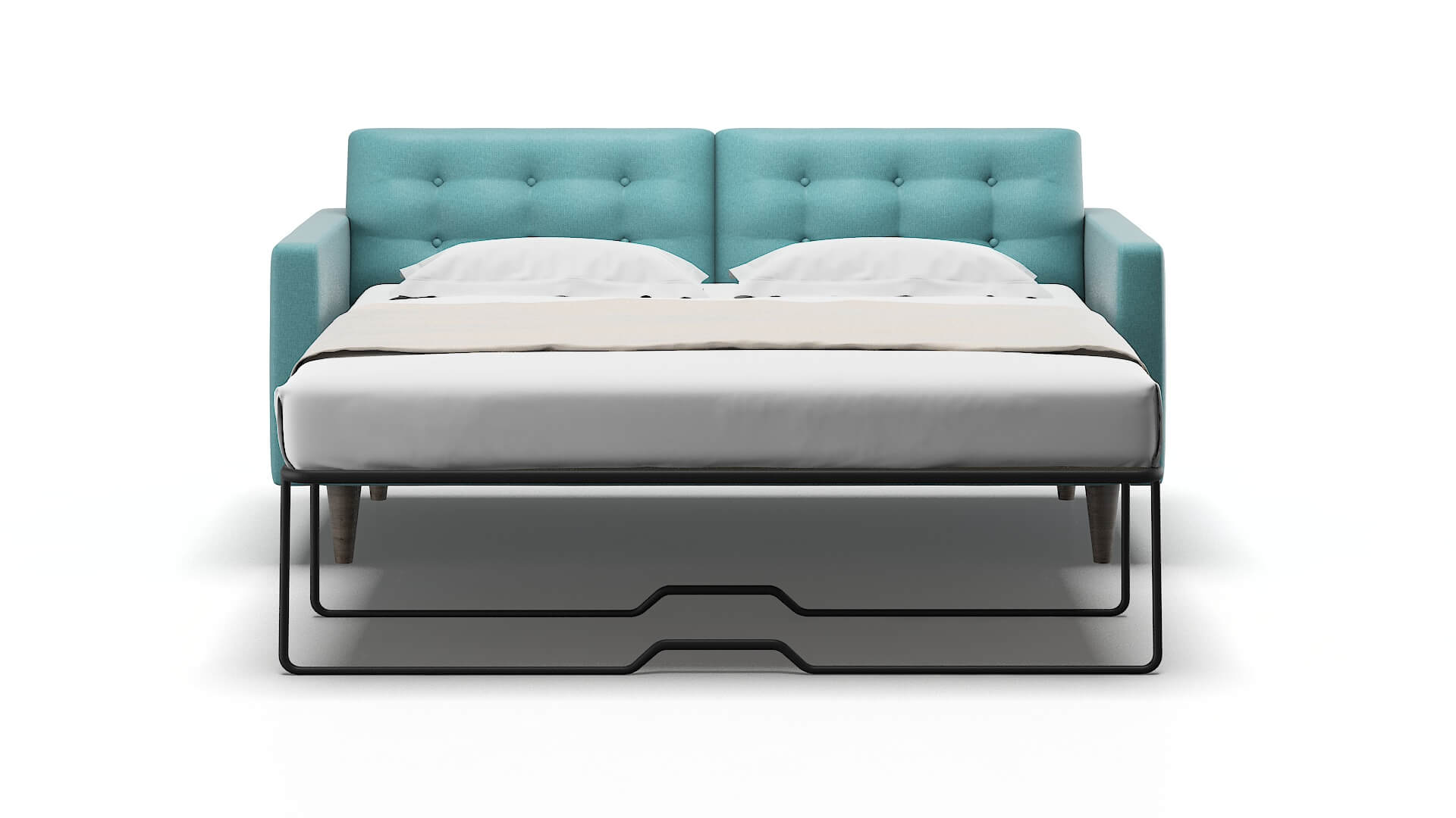 Turin Hepburn_hrp Emerald Sofa Sleeper Espresso legs 1
