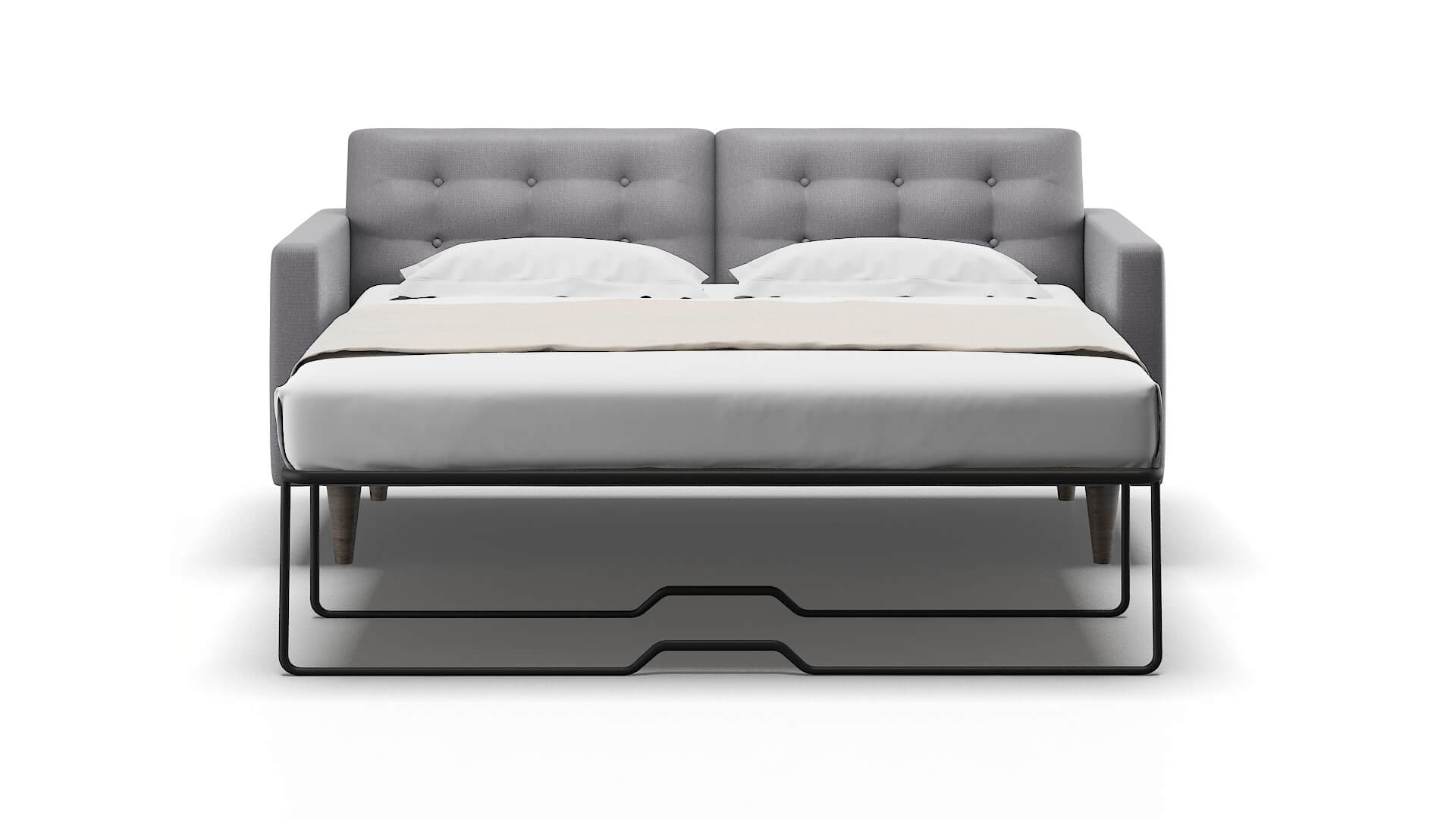 Turin Insight Denim Sofa Sleeper Espresso legs 1