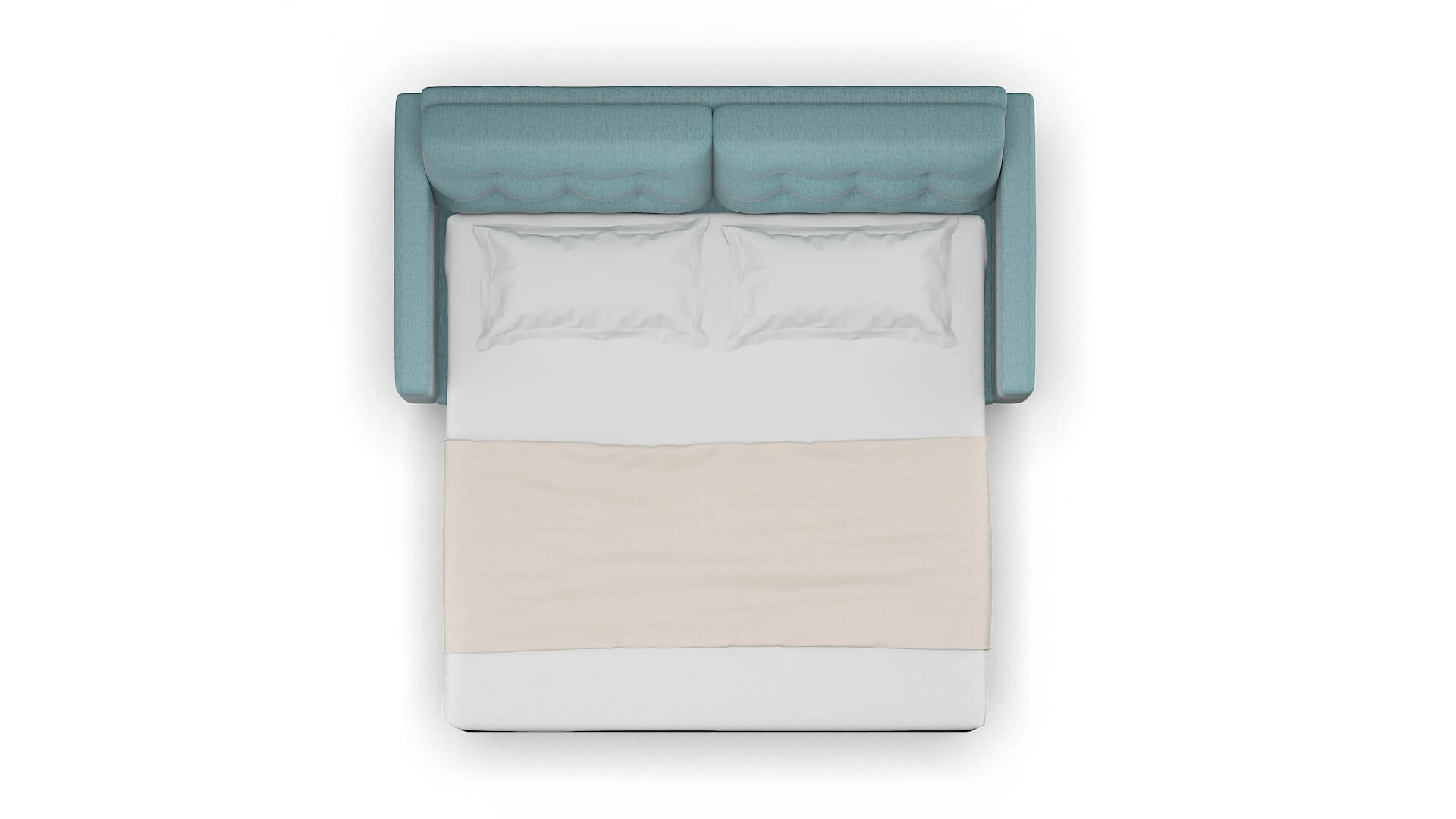 Turin Insight Peacock Sofa Sleeper Espresso legs 3