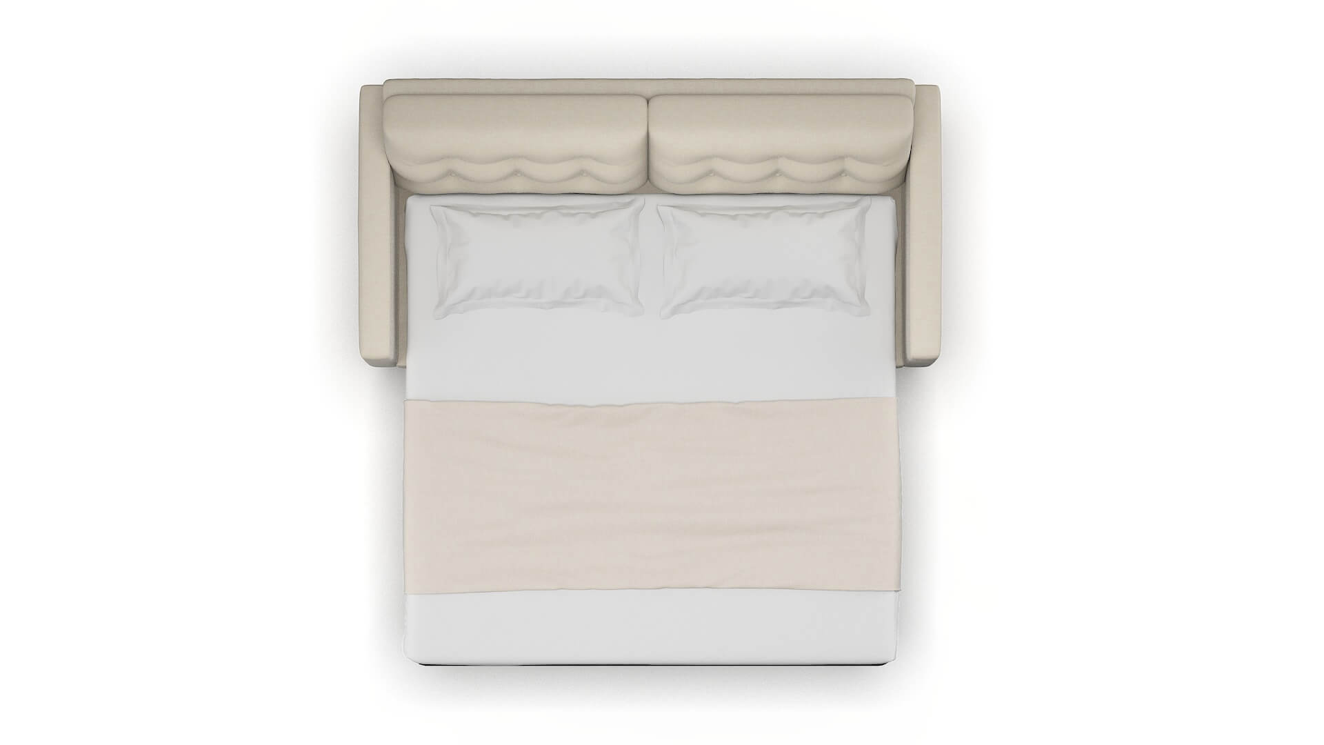 Turin Keylargo Almond Sofa Sleeper Espresso legs 3