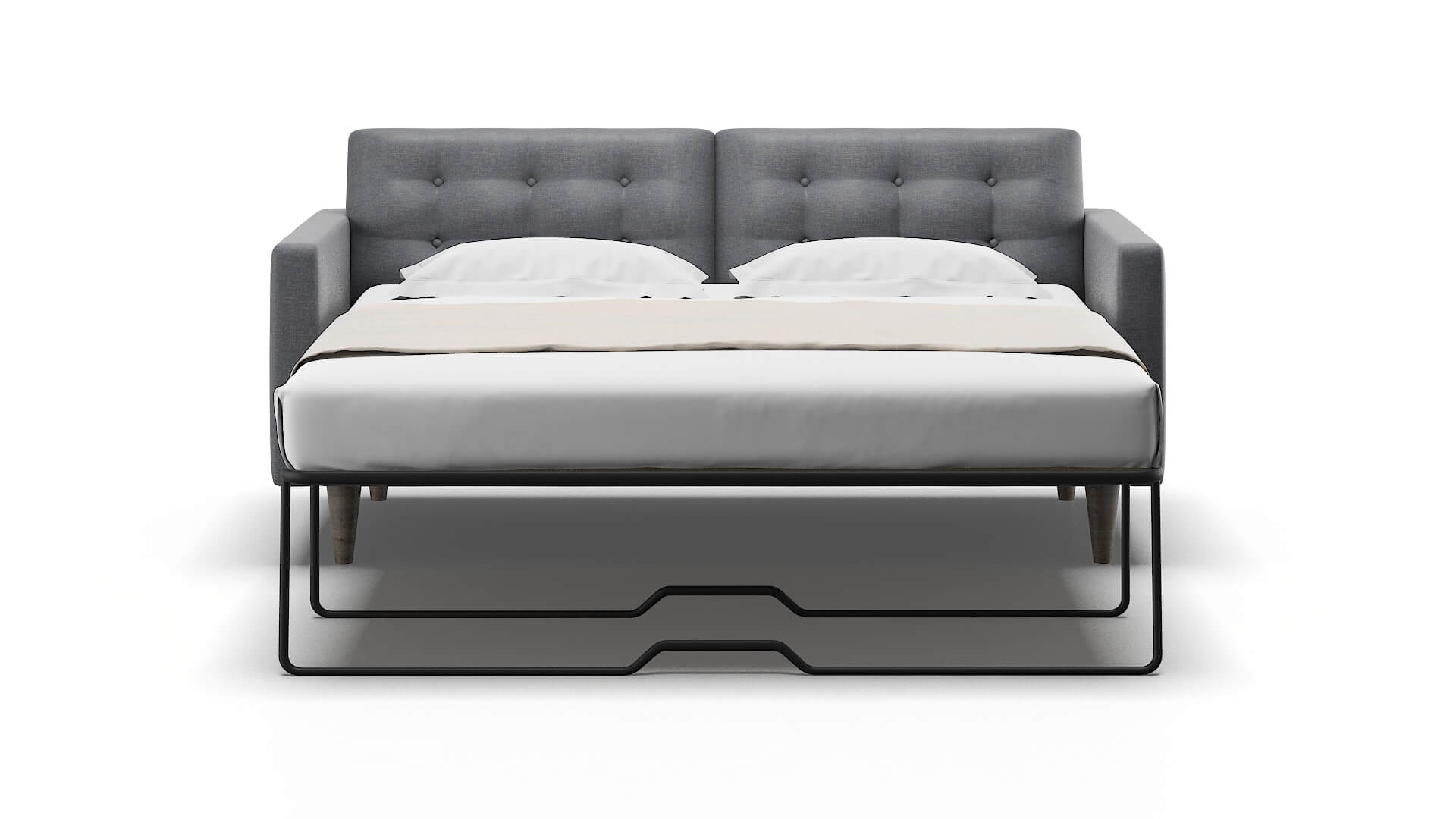 Turin Keylargo Graphite Sofa Sleeper Espresso legs 1