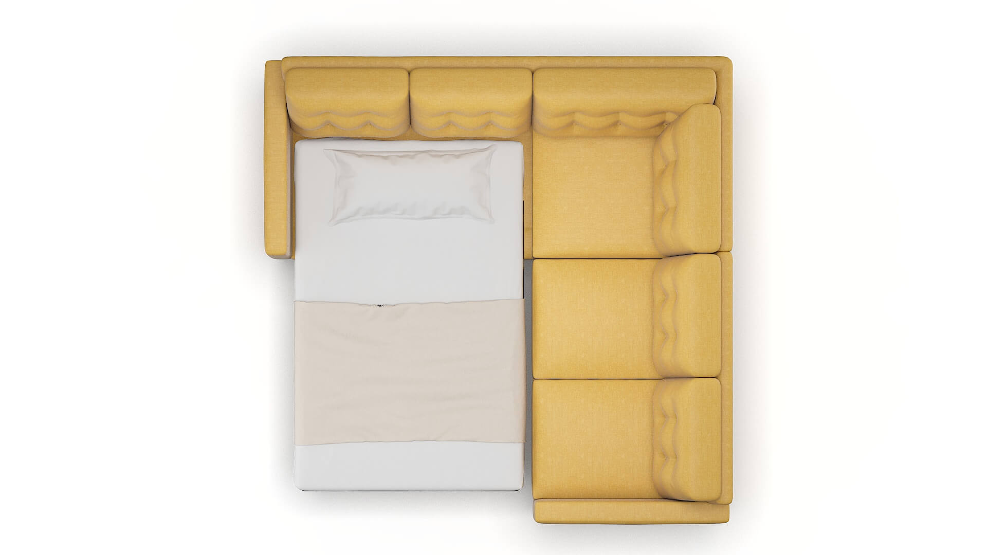 Turin Keylargo Honey Sectional Sleeper Espresso legs 3