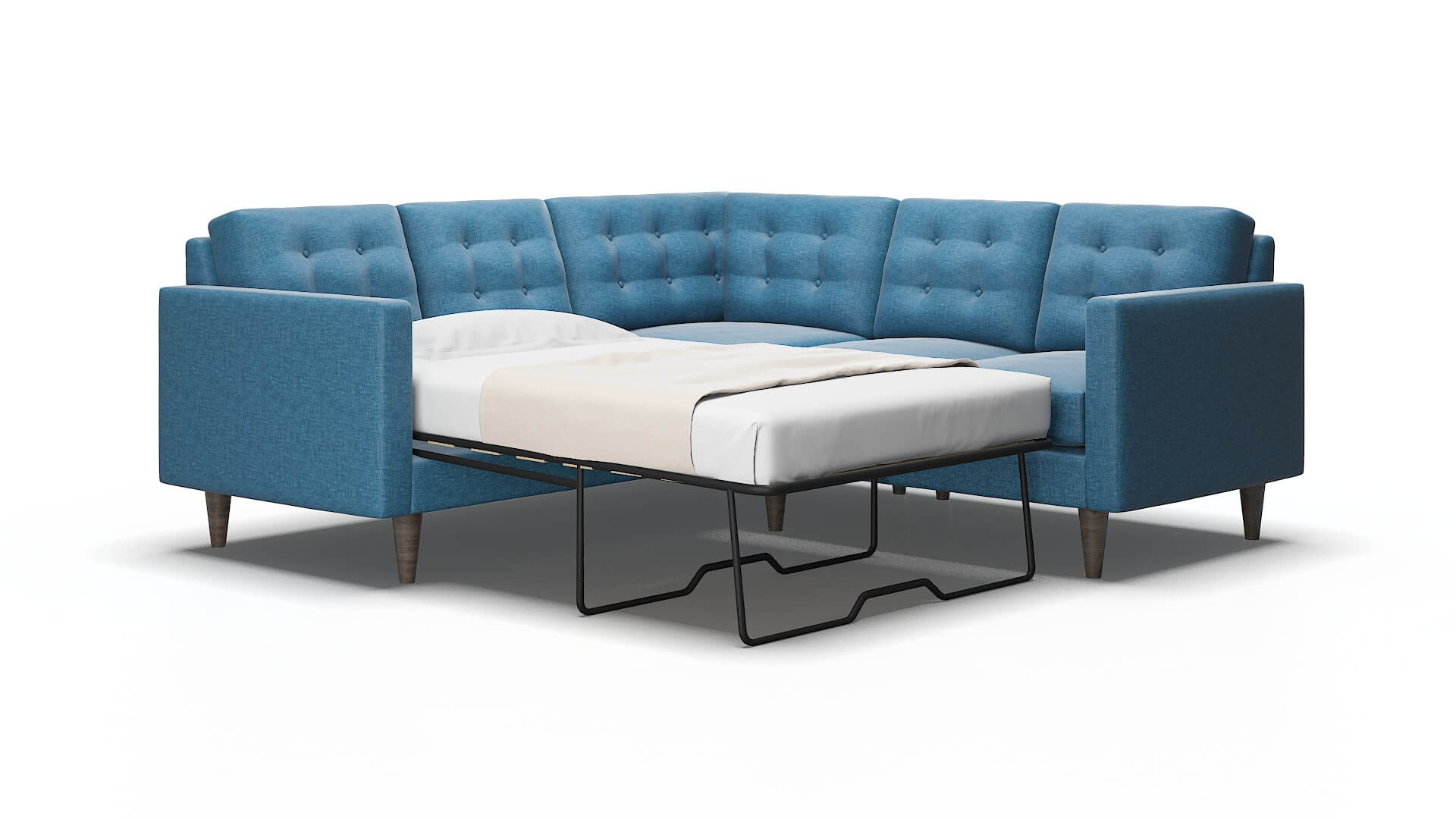 Turin Keylargo ocean Sectional sleeper Espresso Legs  2