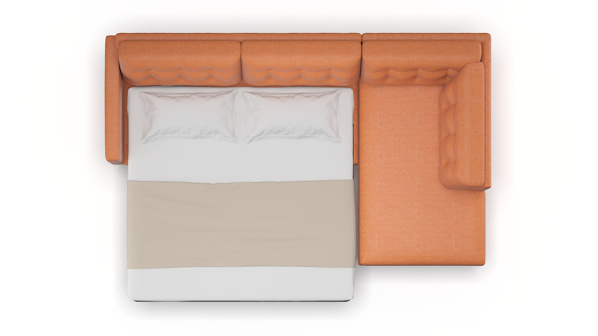 Turin Keylargo Terracotta Panel Sleeper Espresso legs 3