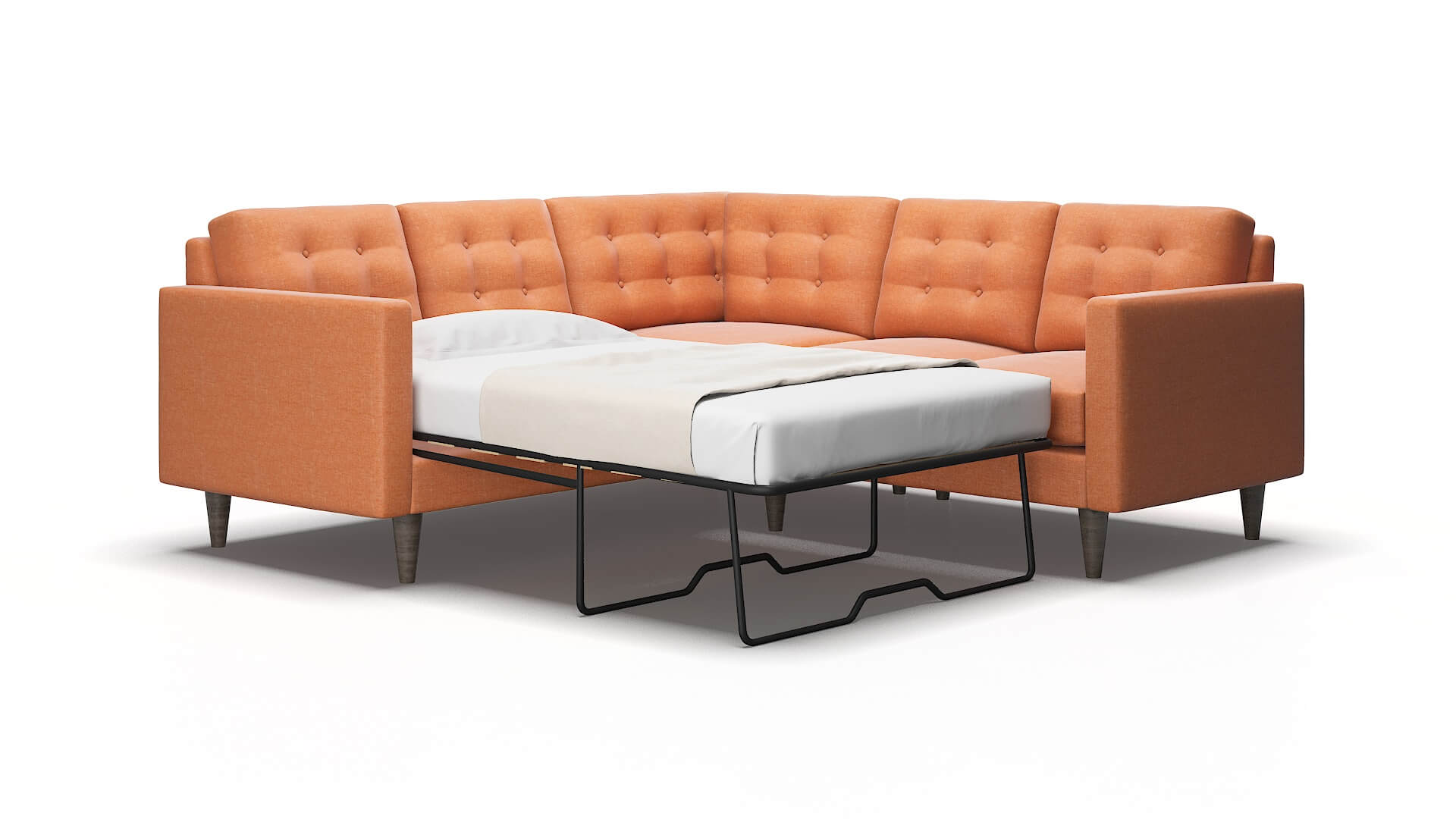 Turin Keylargo terracotta Sectional sleeper Espresso Legs  2
