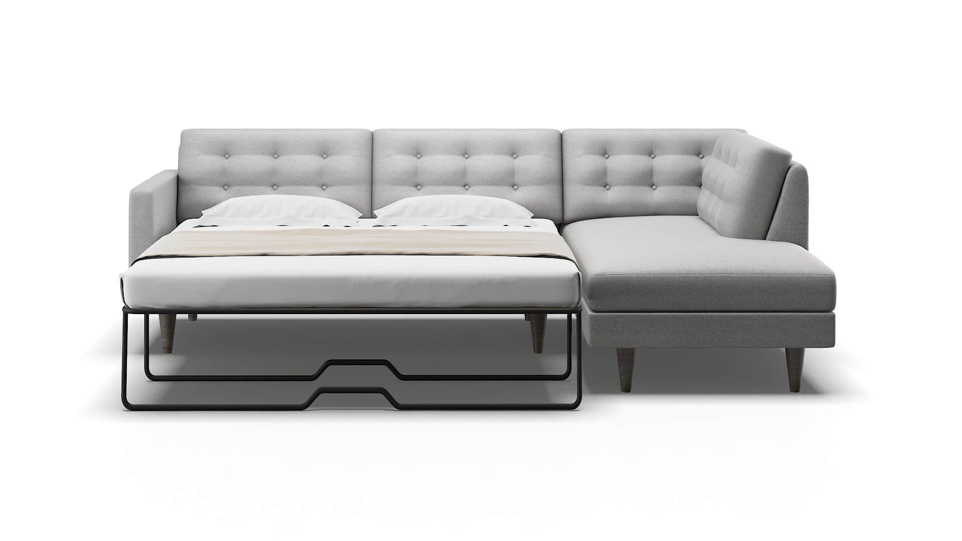 Turin Malibu Dove Panel Sleeper Espresso legs 1