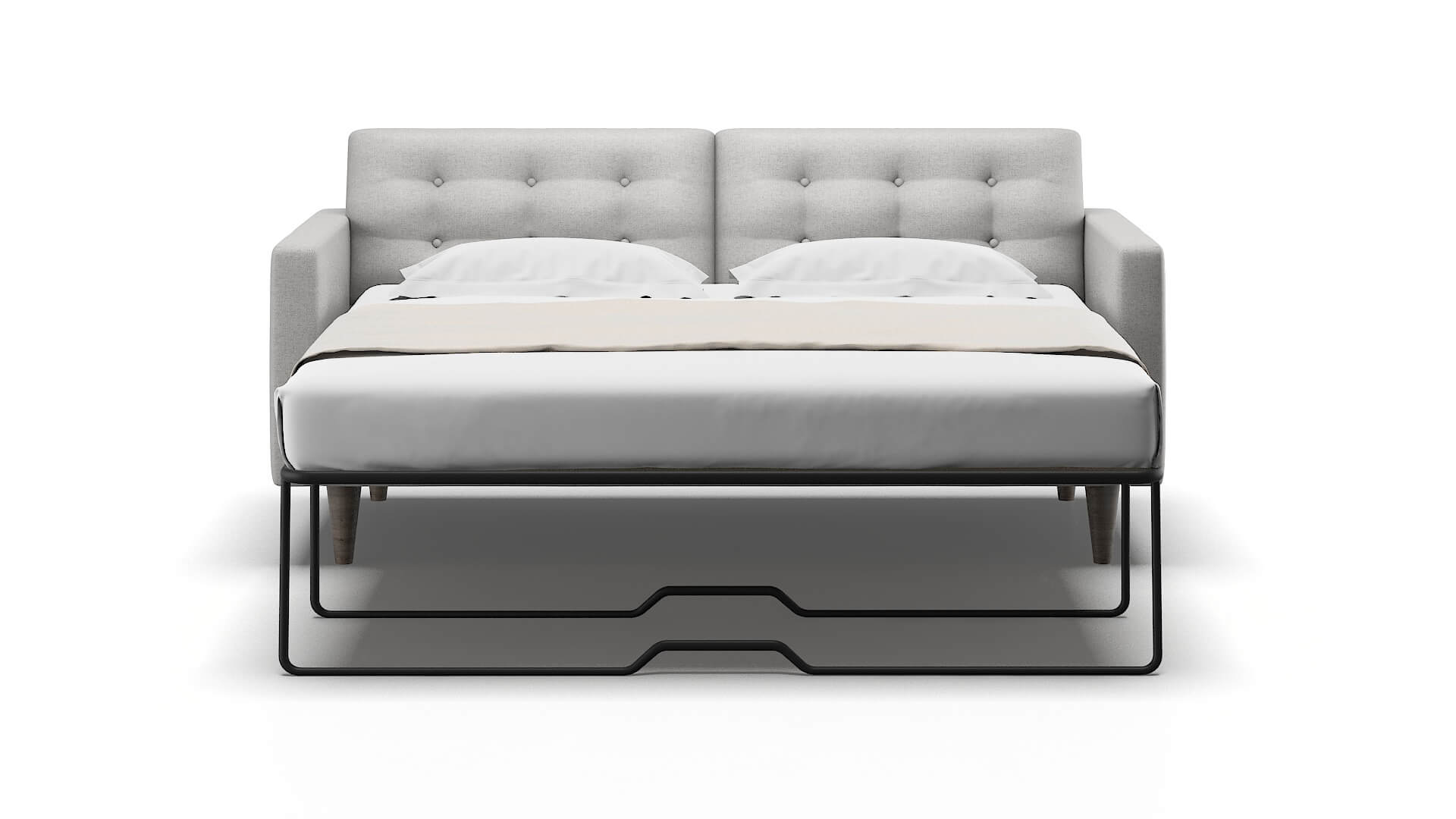 Turin Malibu Dove Sofa Sleeper Espresso legs 1