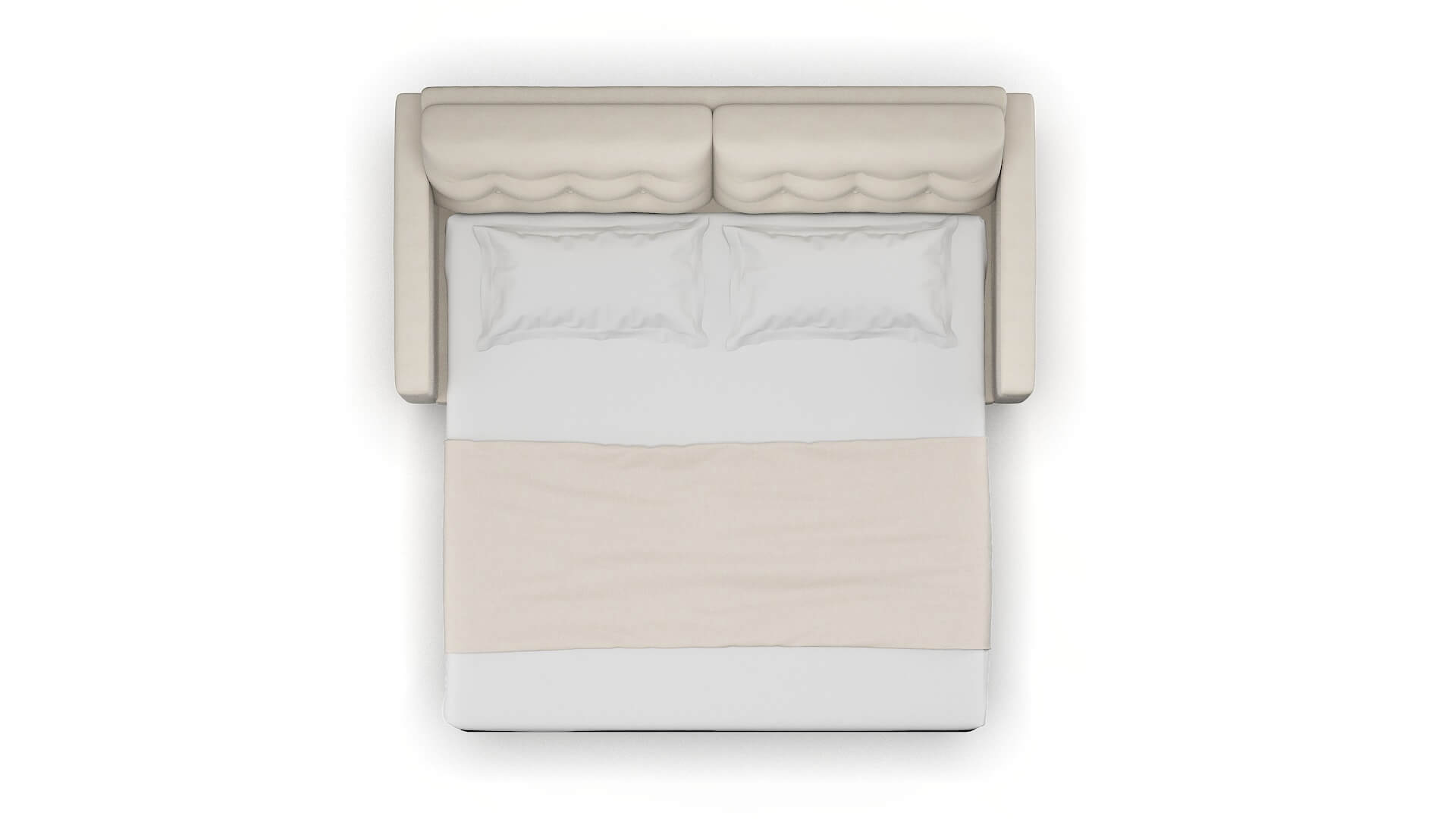 Turin Malibu Linen Sofa Sleeper Espresso legs 3