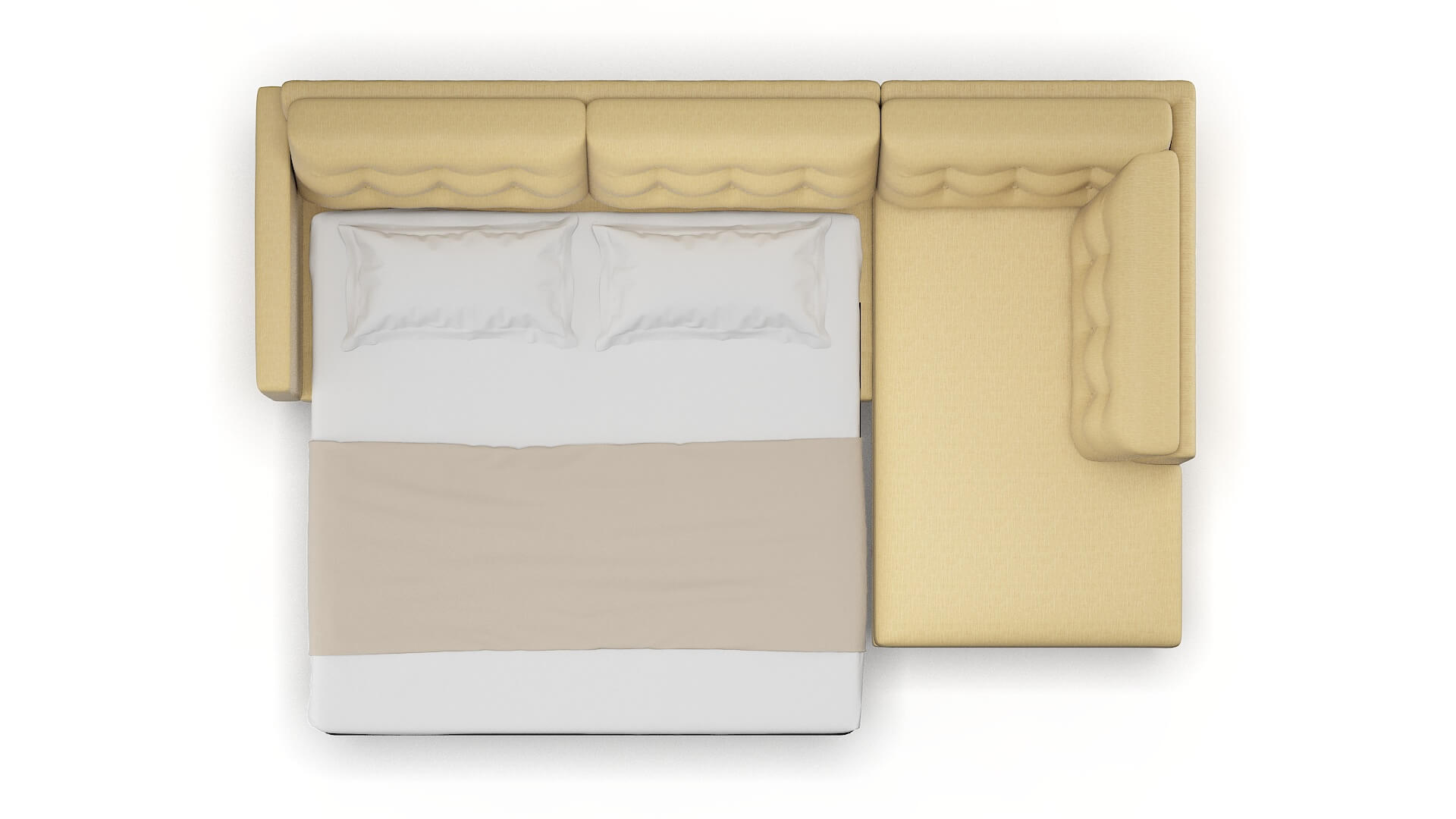 Turin Malibu Maize Panel Sleeper Espresso legs 3