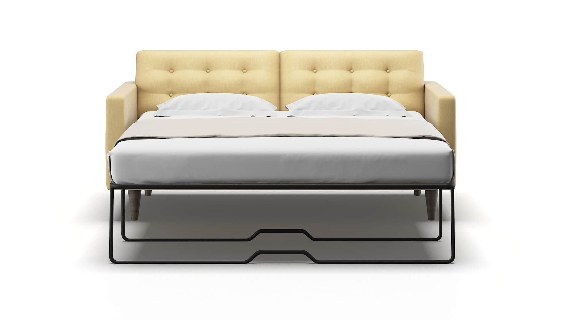 Turin Malibu Maize Sofa Sleeper Espresso legs 1