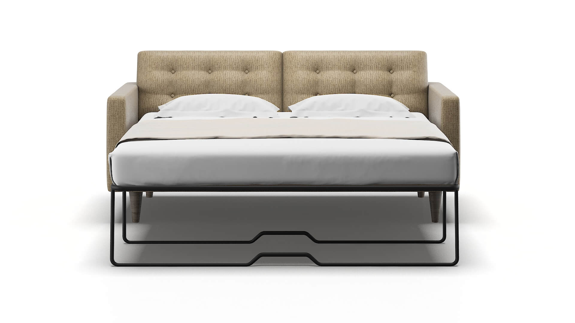 Turin Marcy Camel Sofa Sleeper Espresso legs 1