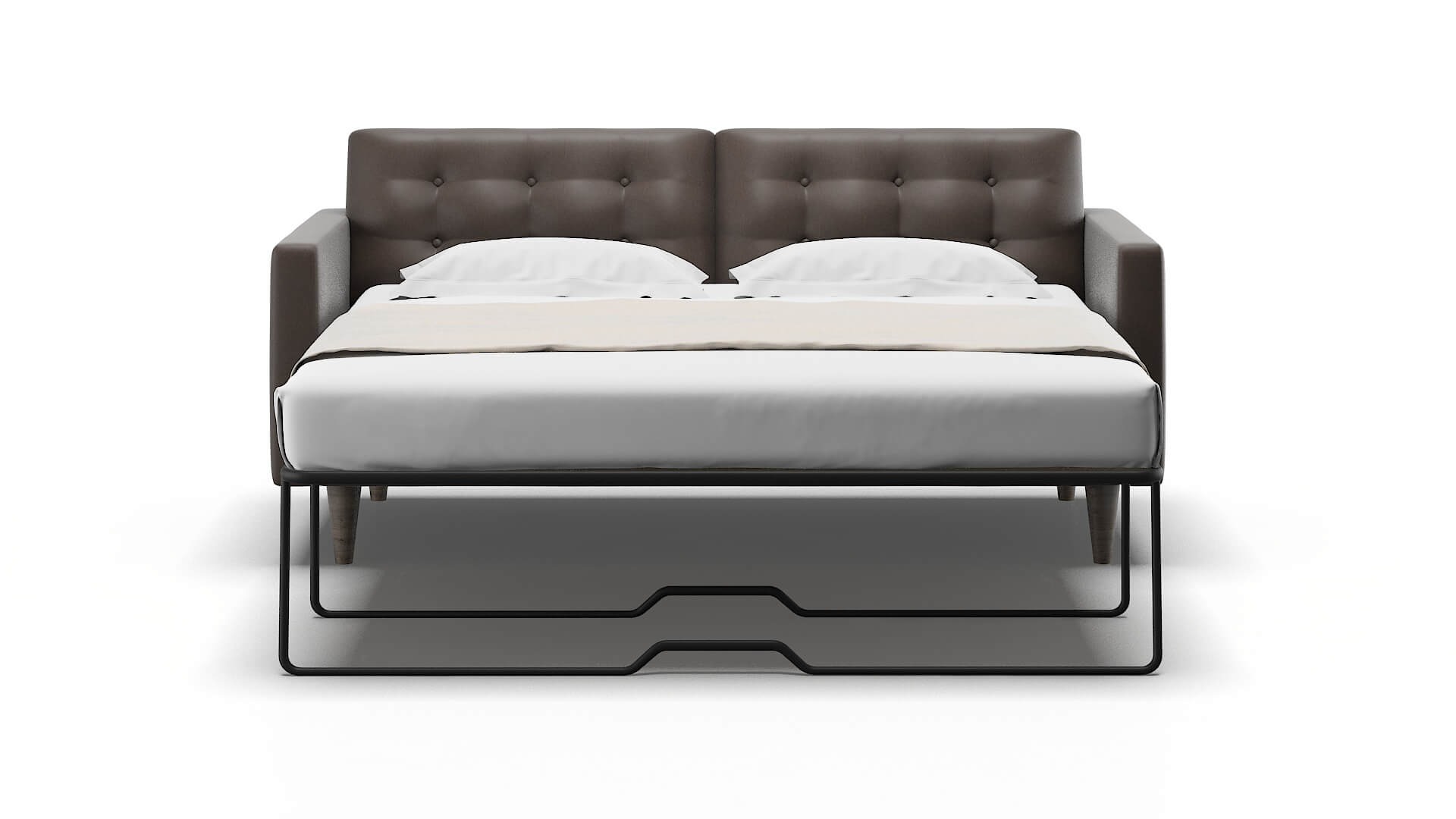 Turin Naples Graphite Sofa Sleeper Espresso legs 1