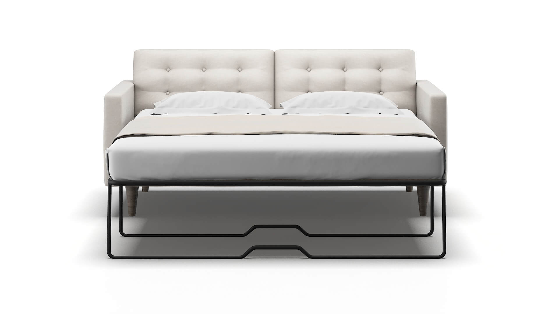 Turin Noble Grey Sofa Sleeper Espresso legs 1