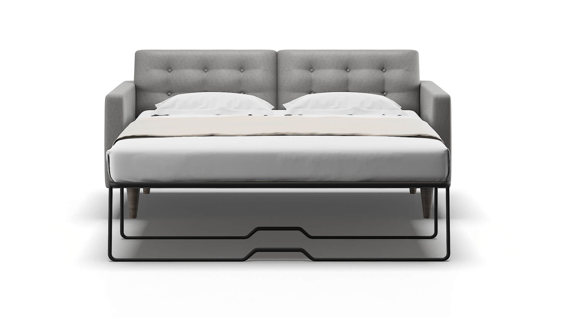 Turin Noble Smoke Sofa Sleeper Espresso legs 1