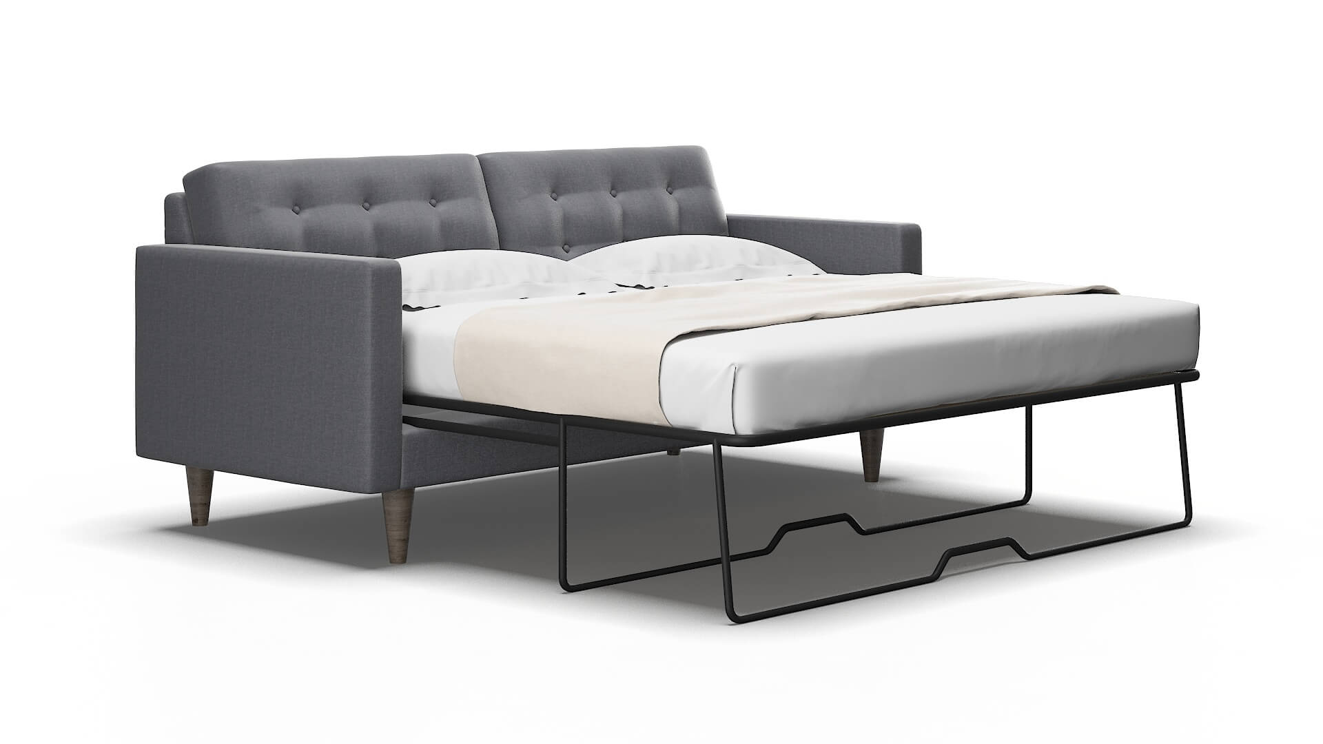 Turin Notion Graphite Sofa Sleeper Espresso legs 2