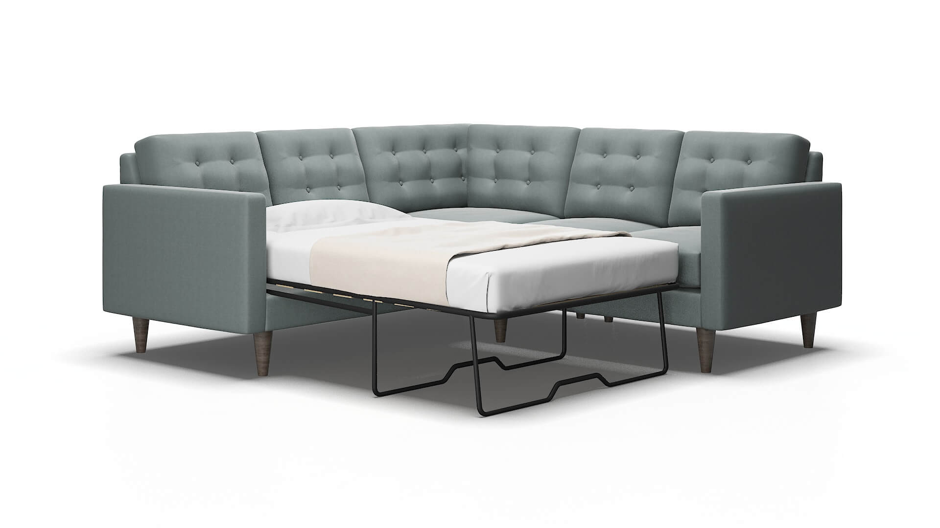 Turin Oakley baltic Sectional sleeper Espresso Legs  2