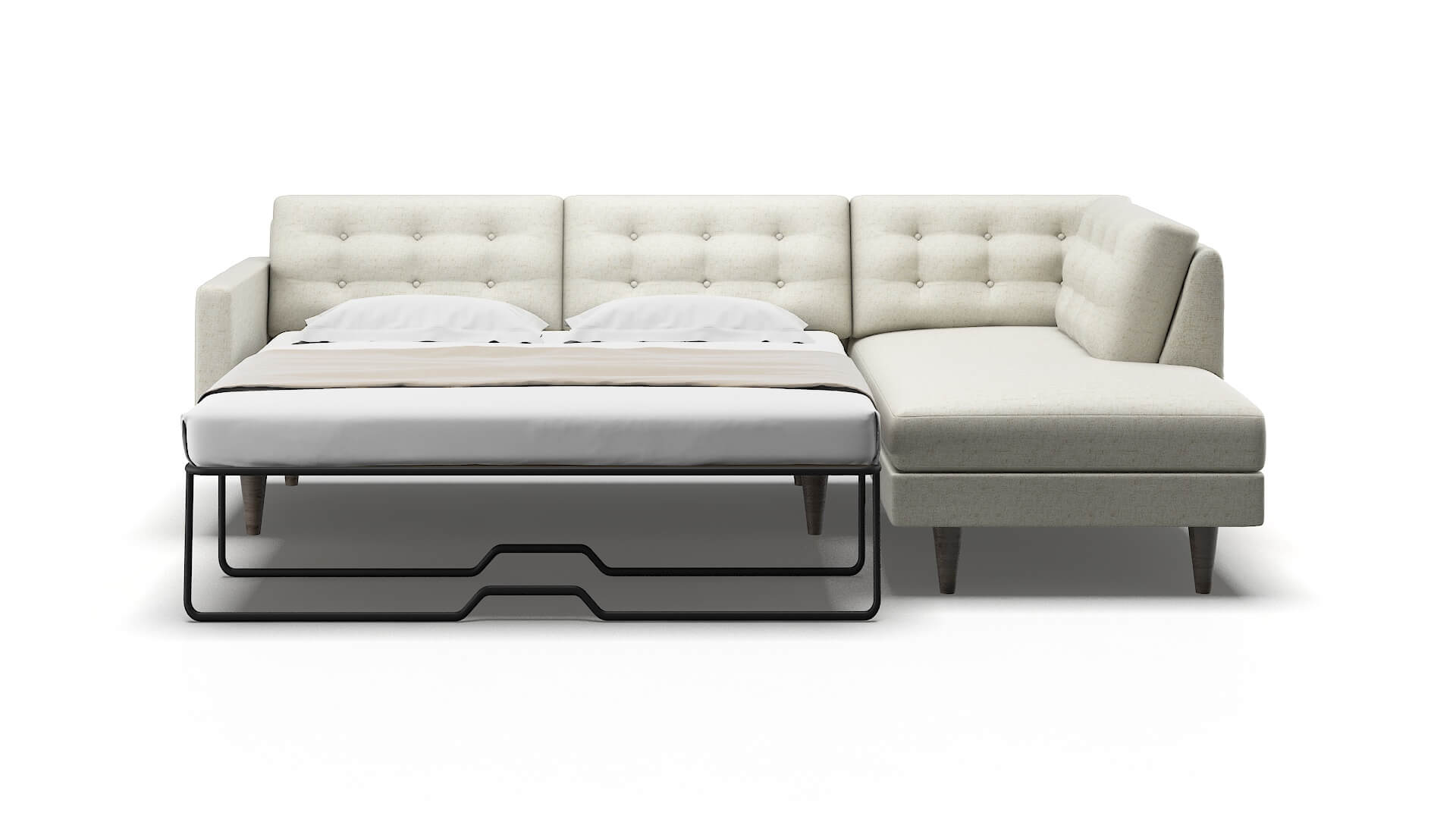 Turin Oceanside Birch Panel Sleeper Espresso legs 1