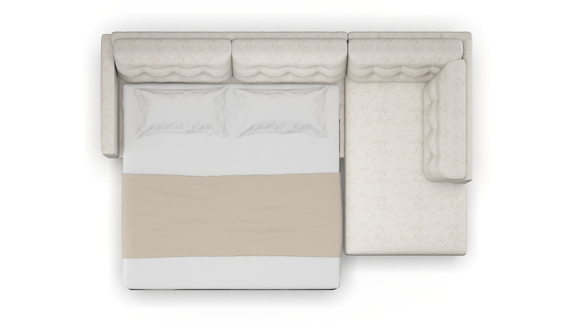 Turin Oceanside Natural Panel Sleeper Espresso legs 3