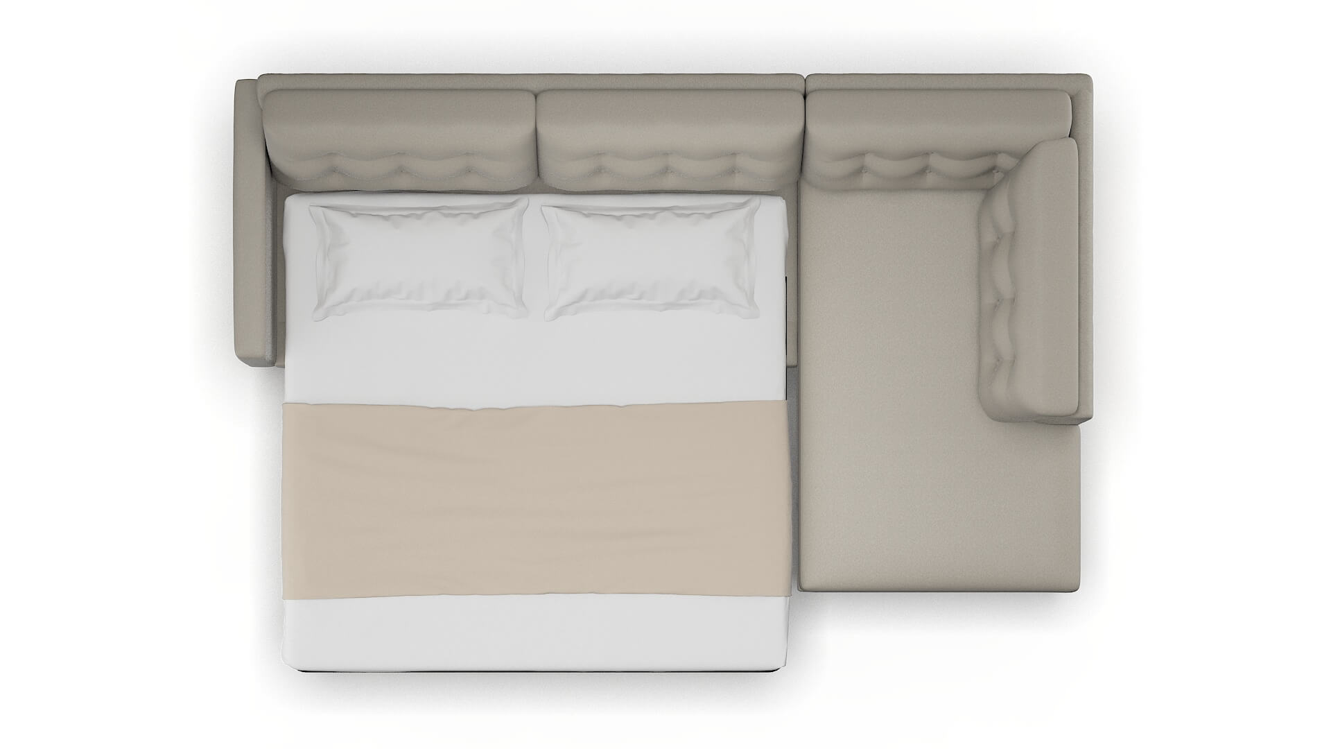 Turin Oscar Silver Panel Sleeper Espresso legs 3