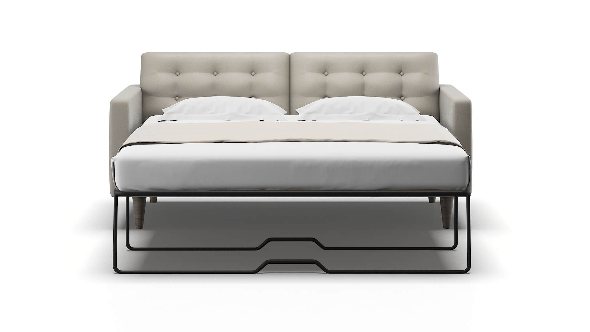 Turin Oscar Silver Sofa Sleeper Espresso legs 1