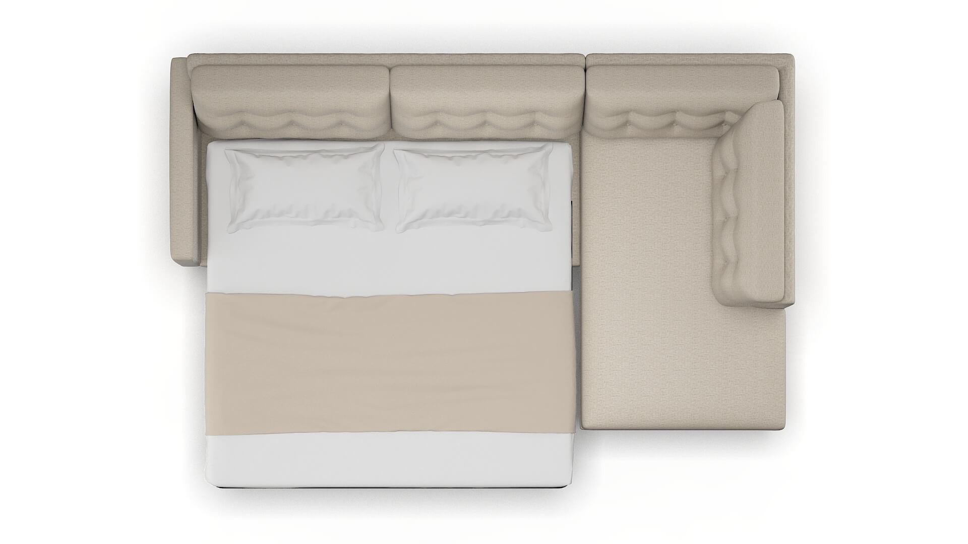 Turin Parker Wheat Panel Sleeper Espresso legs 3