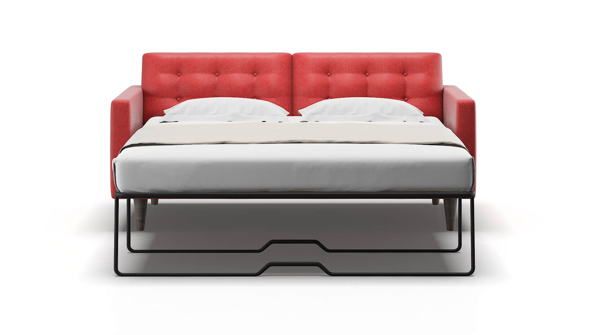 Turin Portland Berry Sofa Sleeper Espresso legs 1