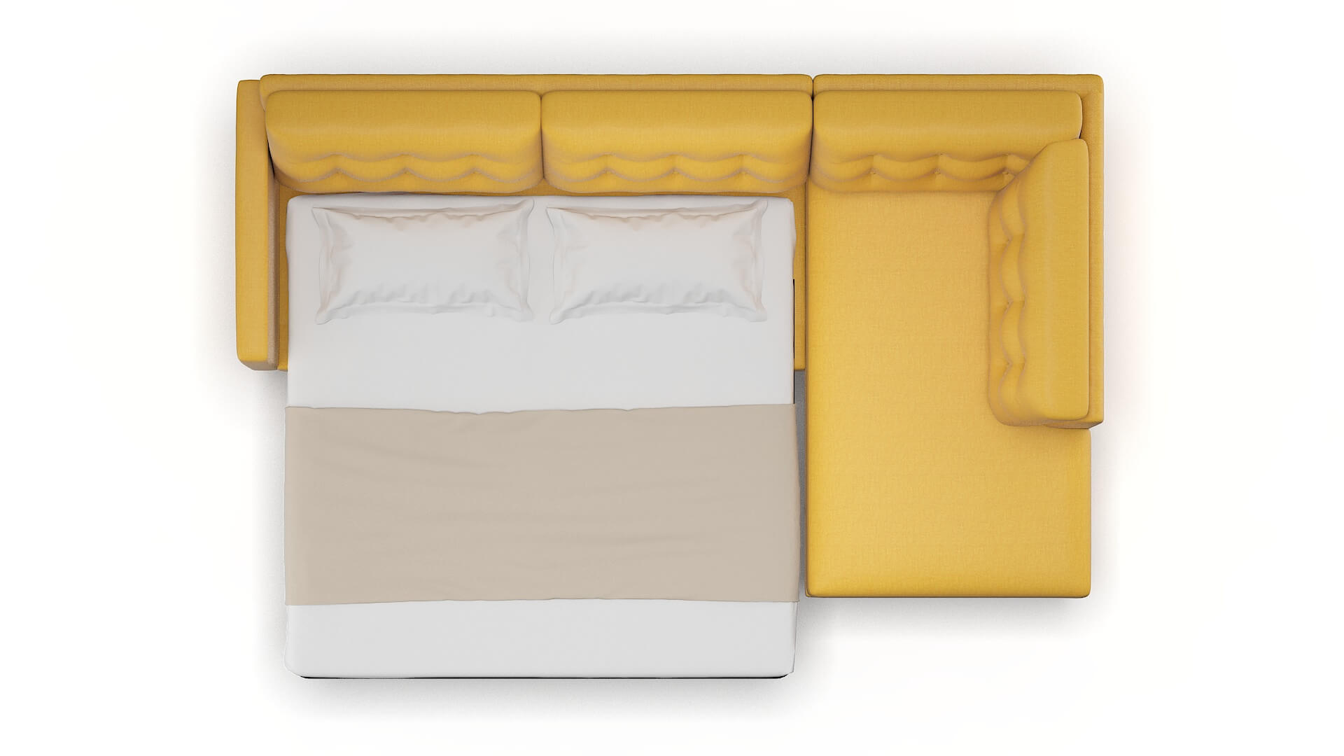 Turin Portland Dijon Panel Sleeper Espresso legs 3