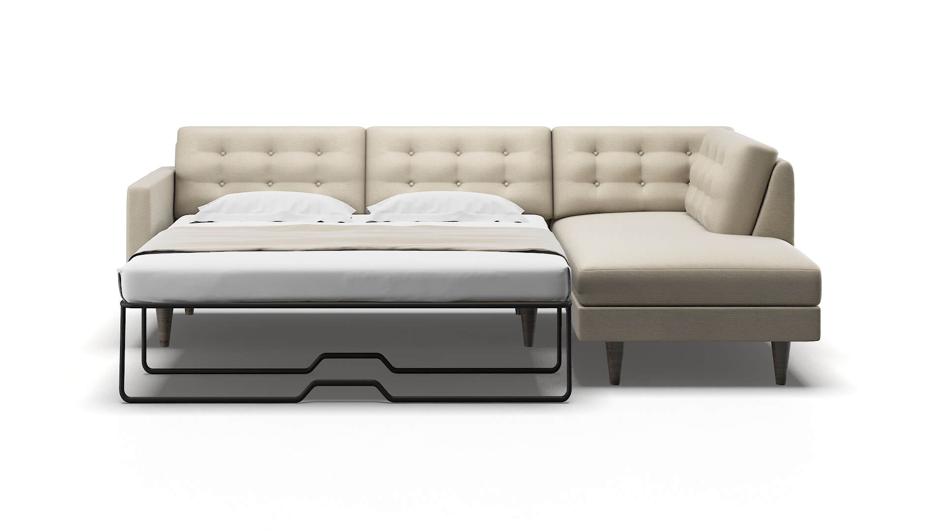 Turin Prime Dusk Panel Sleeper Espresso legs 1